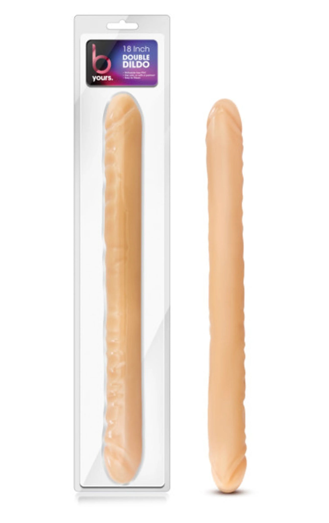 B YOURS 18 DOUBLE DILDO BEIGE "