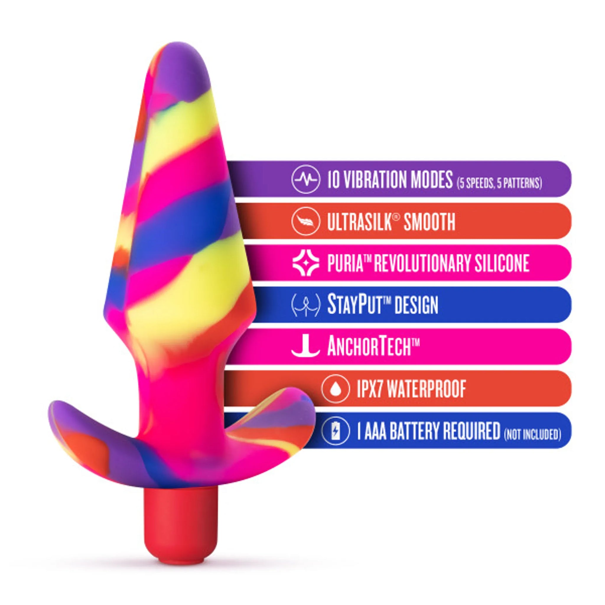 Free Spirit Scarlet Small Vibrating Butt Plug