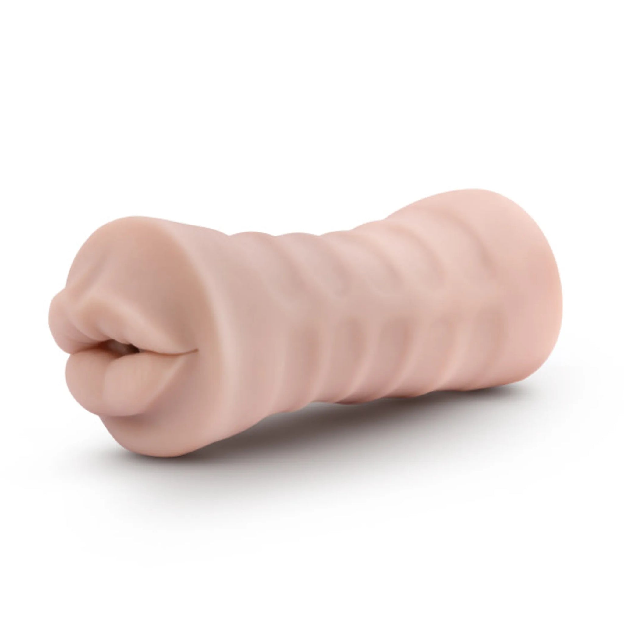 Angie Vanilla Mouth Stroker - Realistic One-Speed Vibrating Masturbator