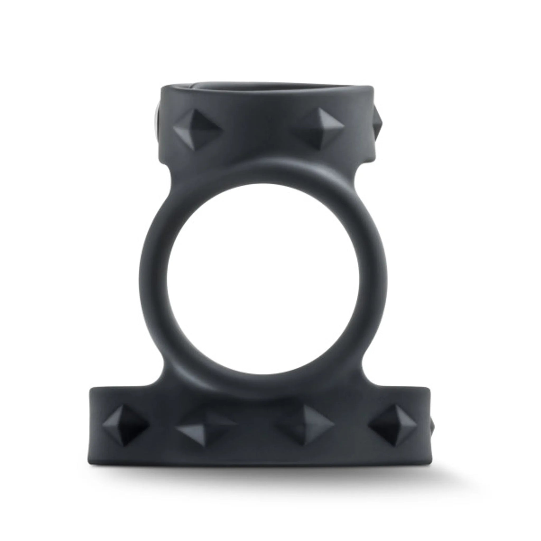 PERFORMANCE VS8 SILICONE DOUBLE COCK & BALL STRAP BLACK