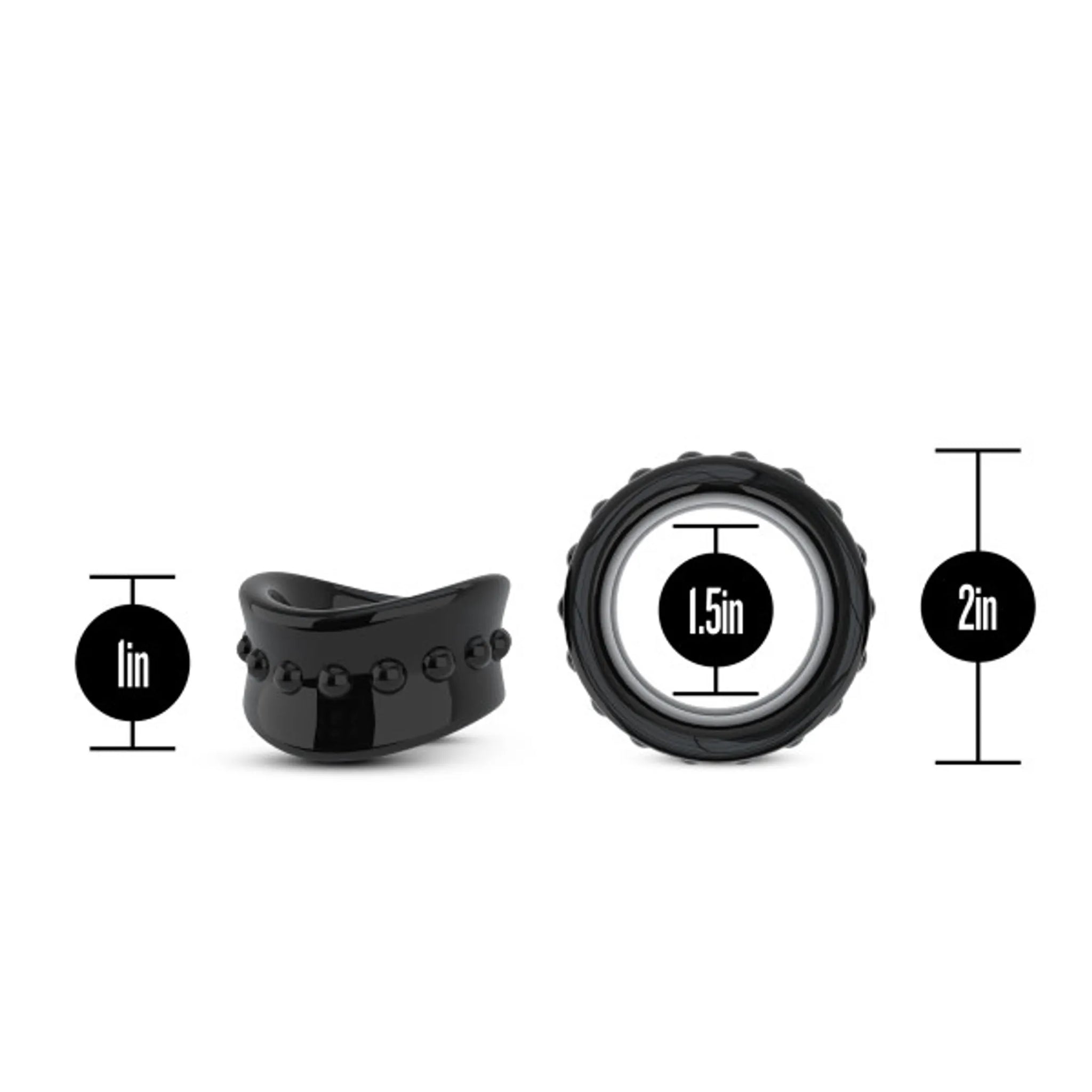 STAY HARD BEEF BALL STRETCHER 1.5IN DIAMETER BLACK