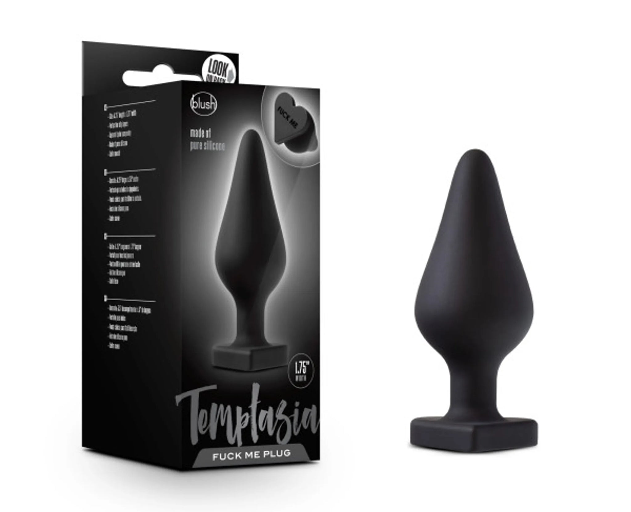 TEMPTASIA FUCK ME BUTT PLUG BLACK
