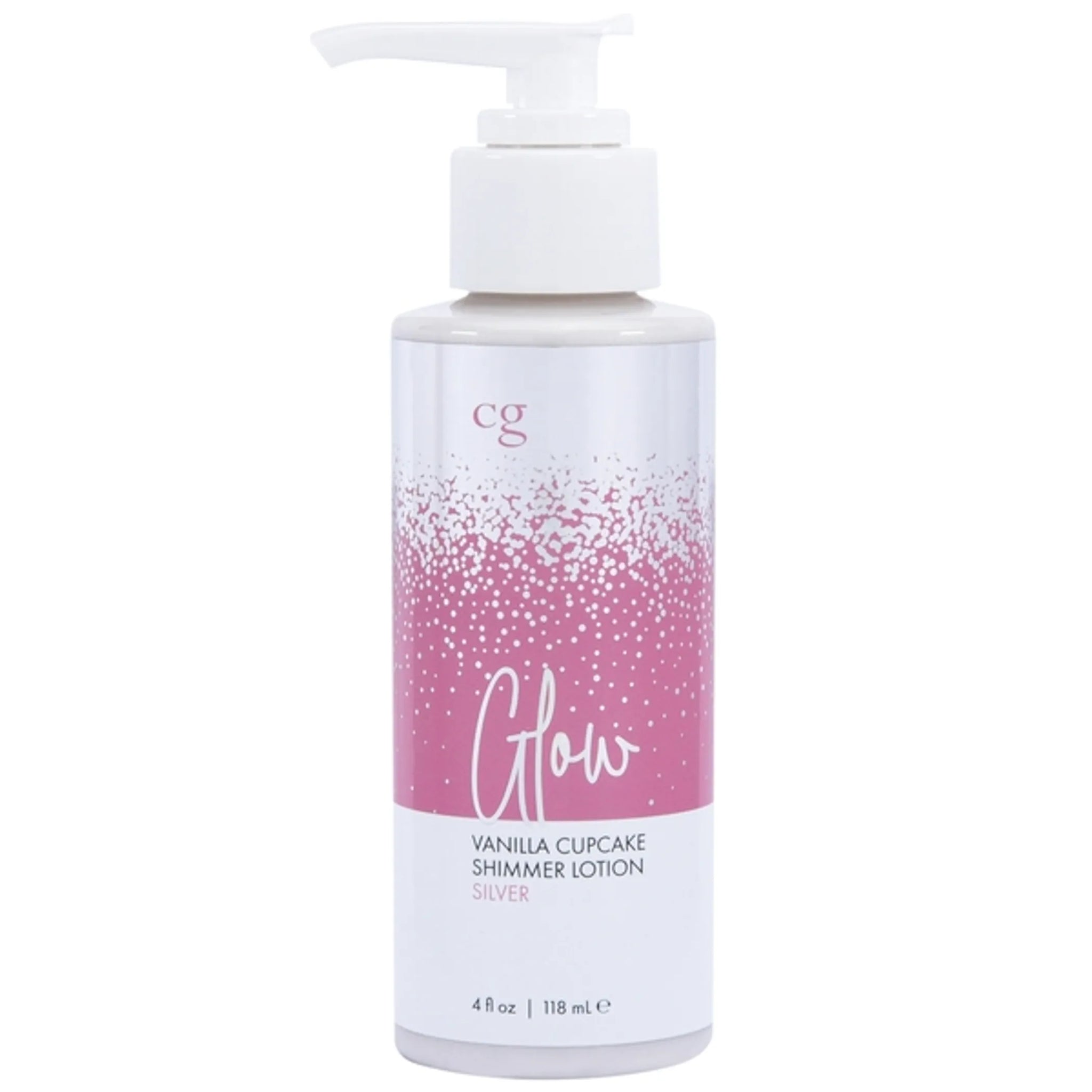GLOW VANILLA CUPCAKE SHIMMER LOTION SILVER 4 FL OZ