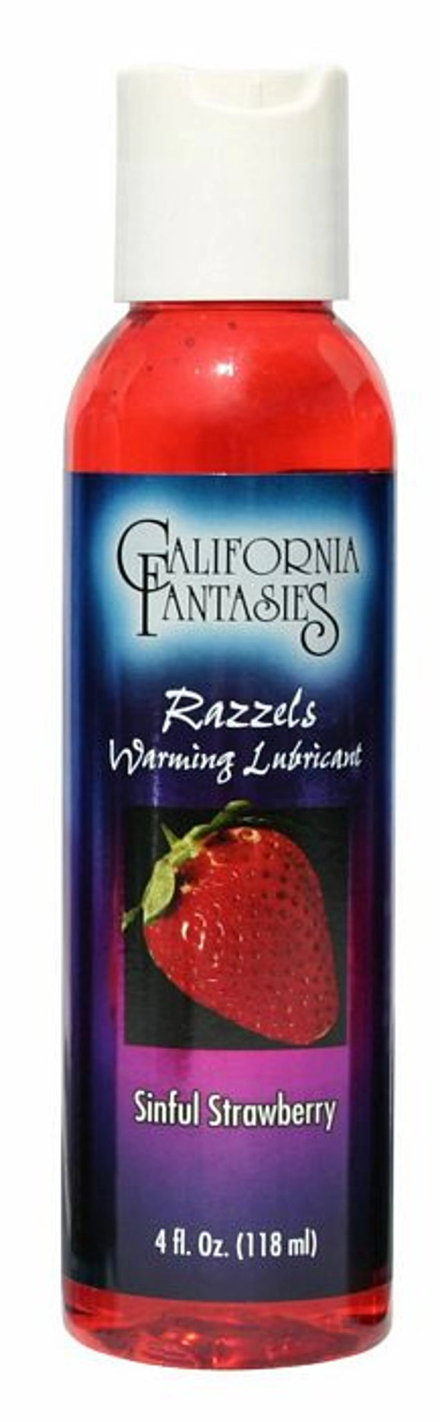 Strawberry Warming Flavored Lubricant, 4 oz