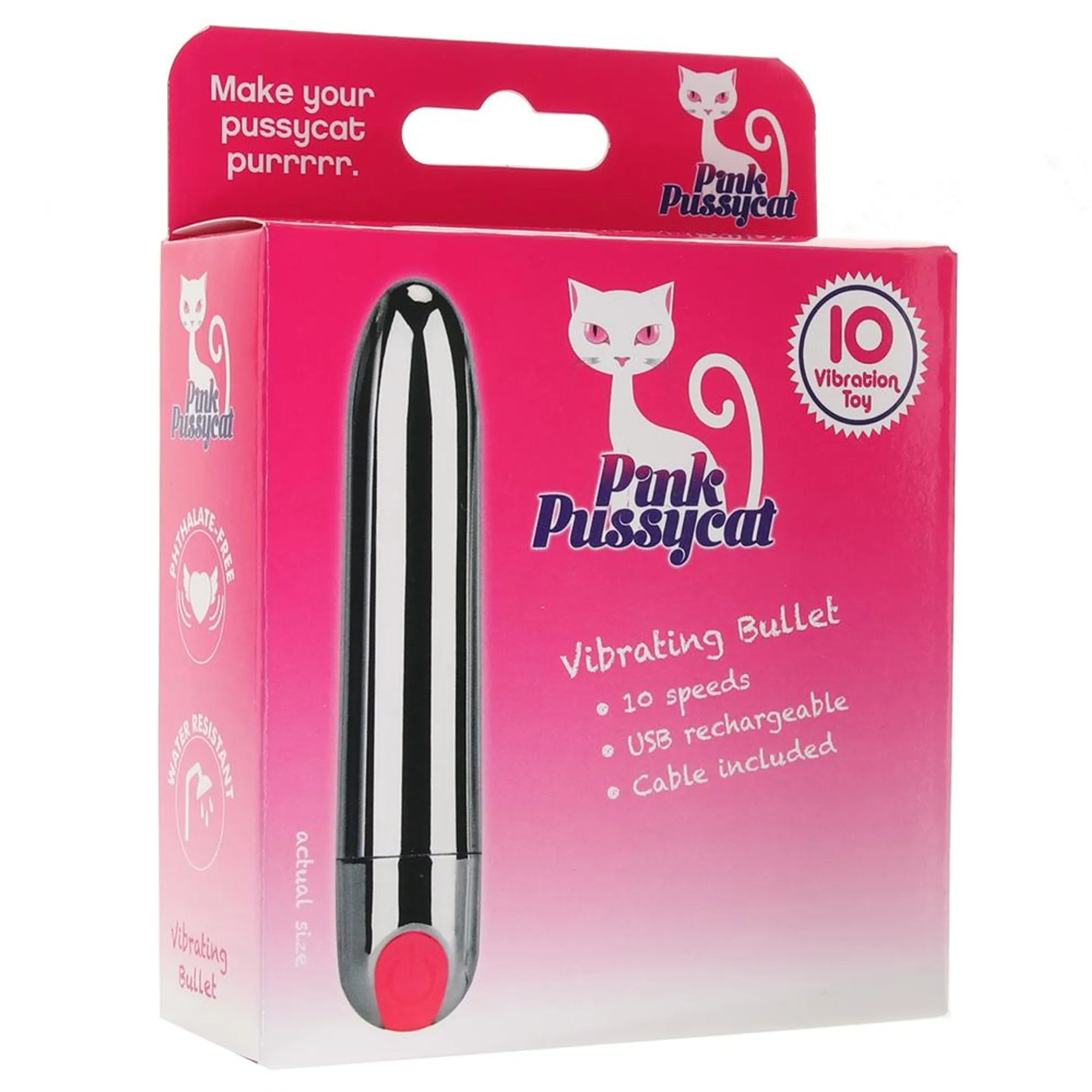 Silver Bullet Vibrator - Petite Power with 10 Vibration Modes