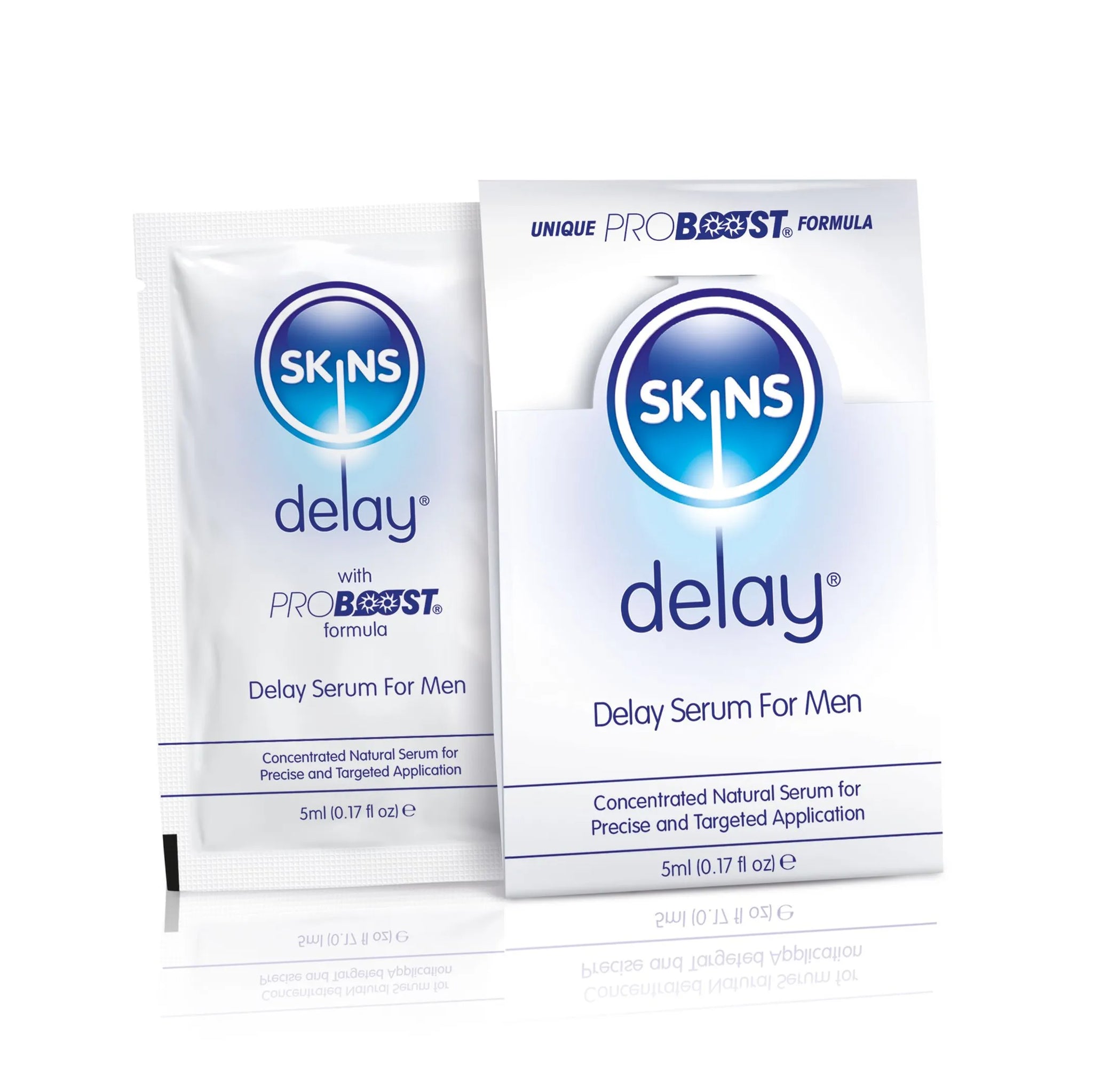 SKINS NATURAL DELAY SERUM FOIL 5ML 36PC WITH POS