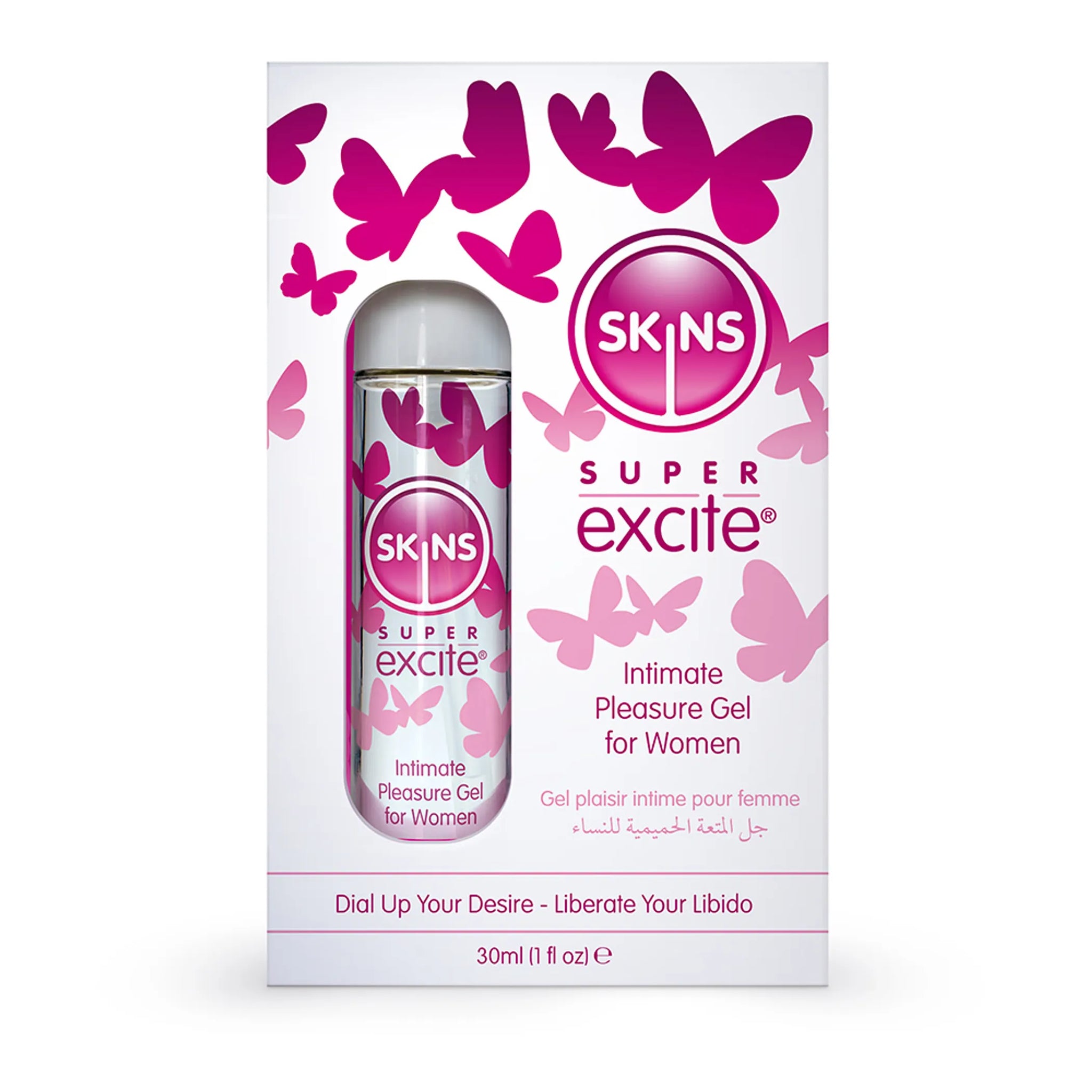 SKINS SUPER EXCITE CLITORAL STIMULATION GEL 1 FL OZ