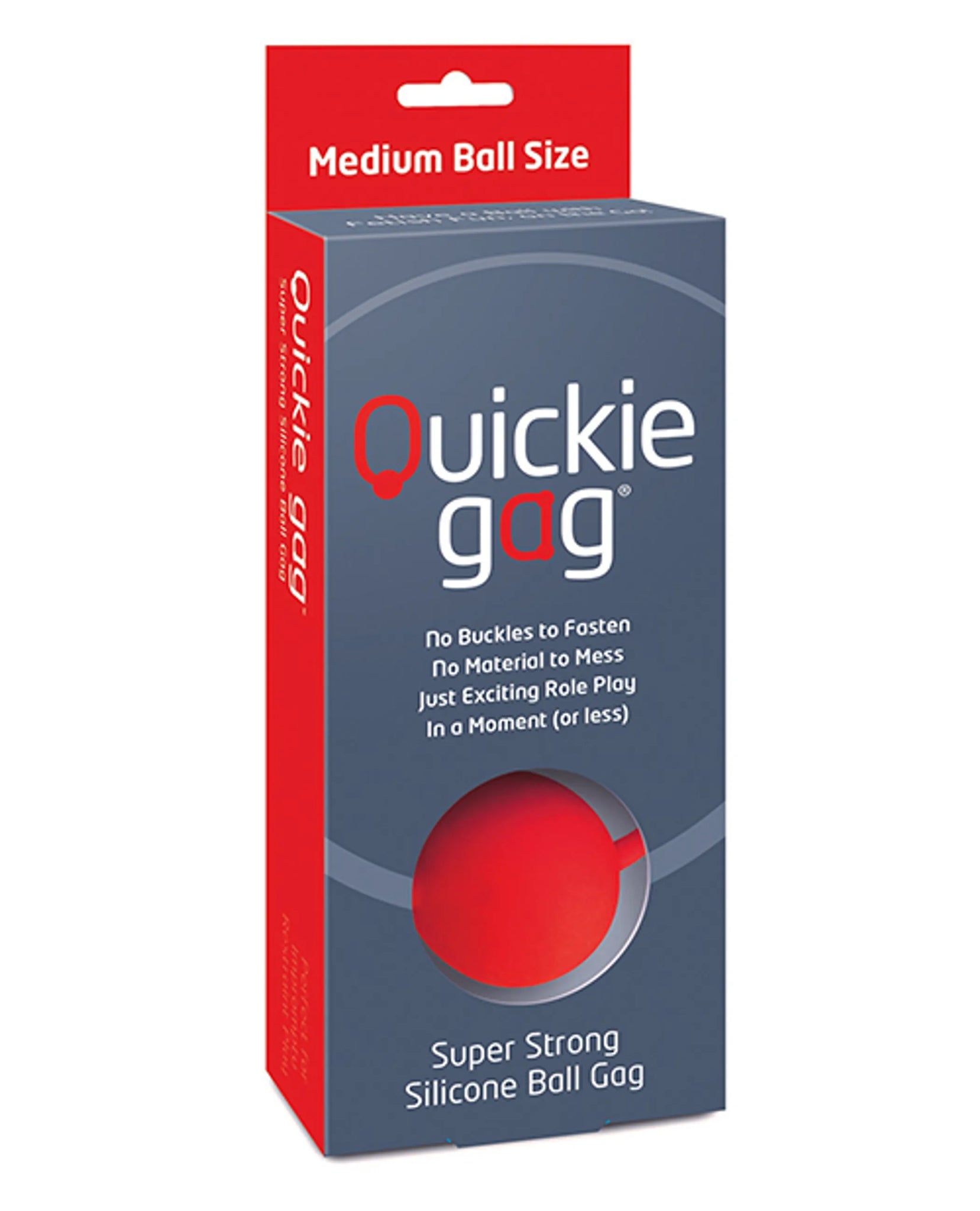 QUICKIE BALL GAG MEDIUM RED
