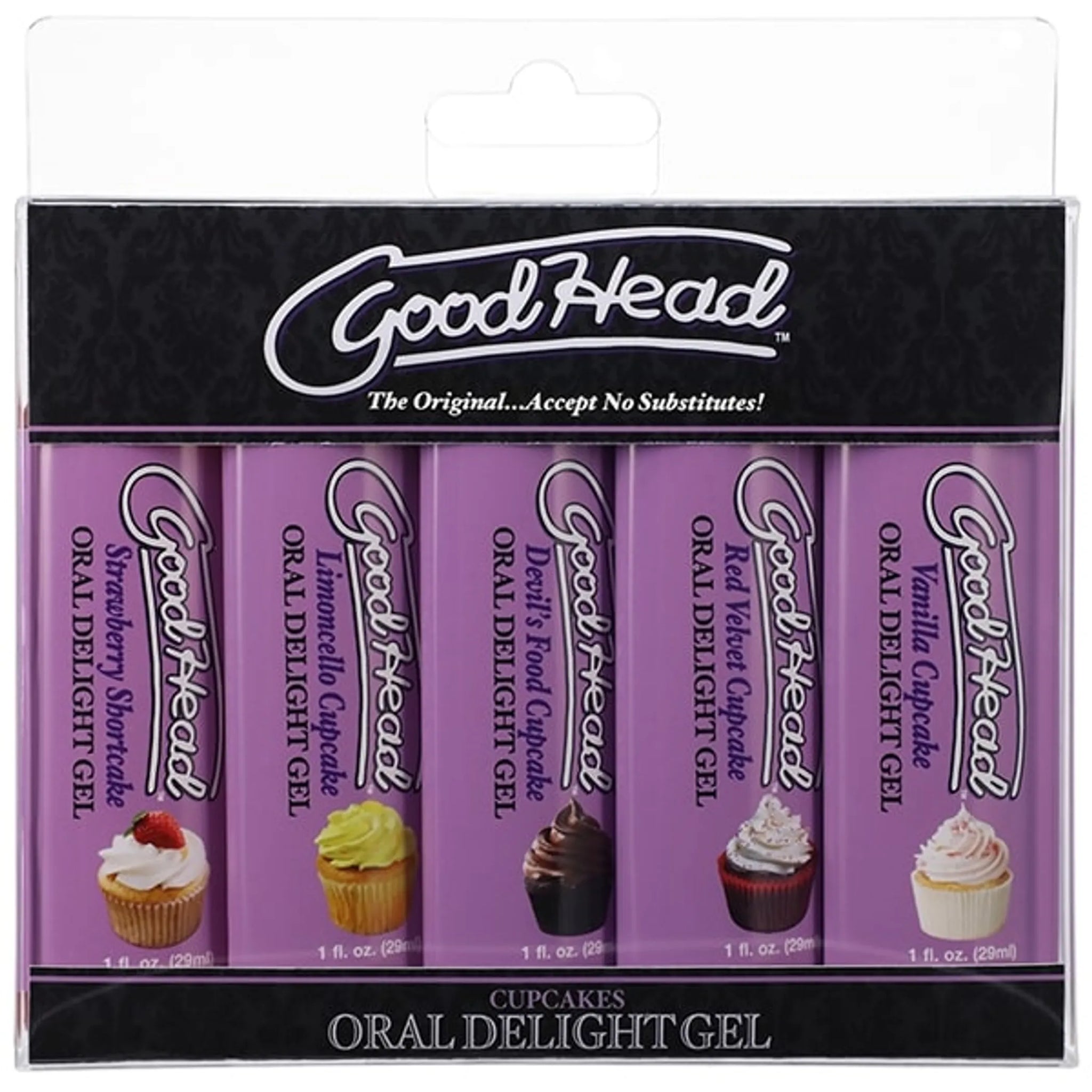 GOODHEAD ORAL DELIGHT GEL 5 PK CUPCAKES