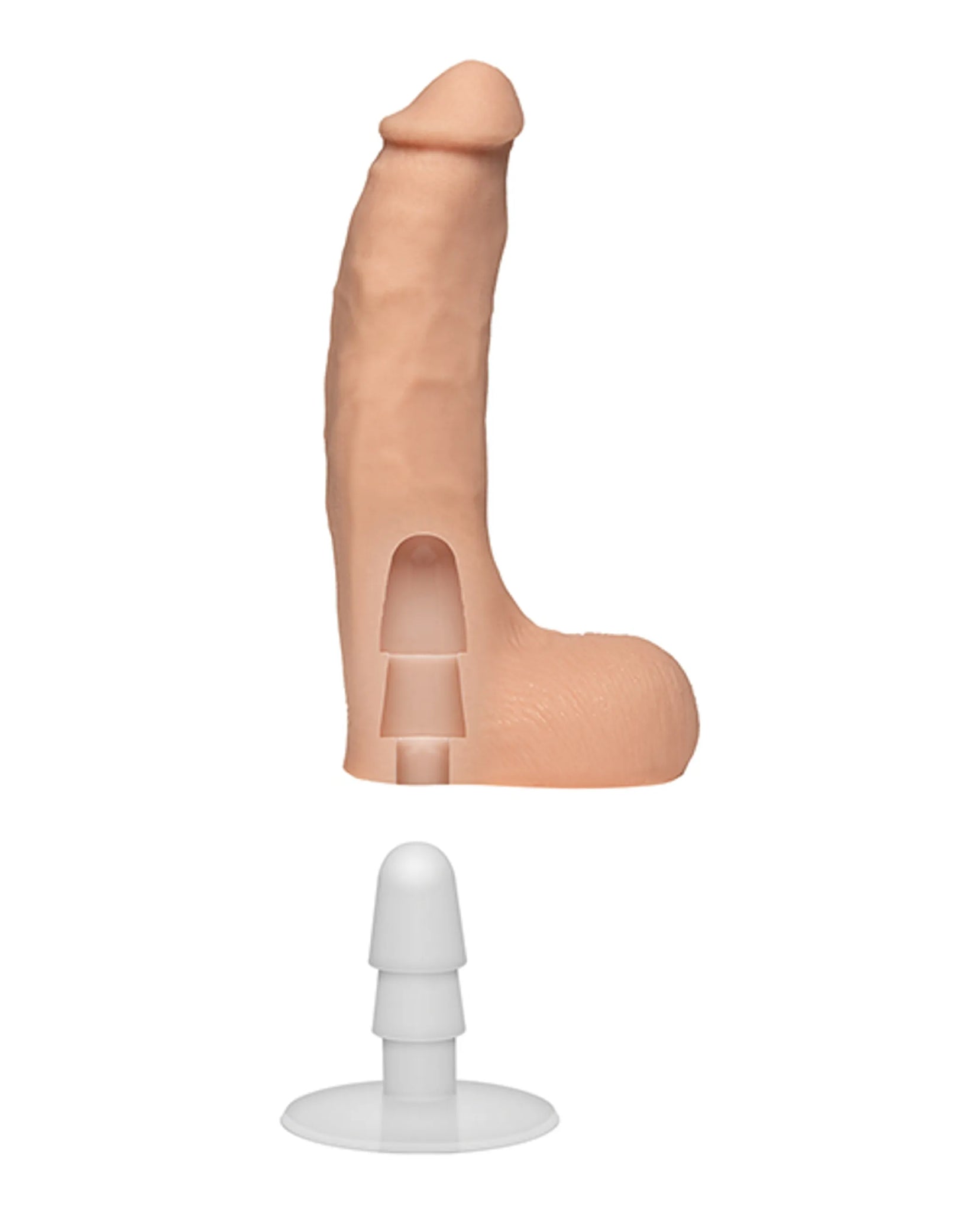 SIGNATURE COCKS CHAD WHITE 8.5 IN ULTRASKYN COCK W/ SUCTION CUP