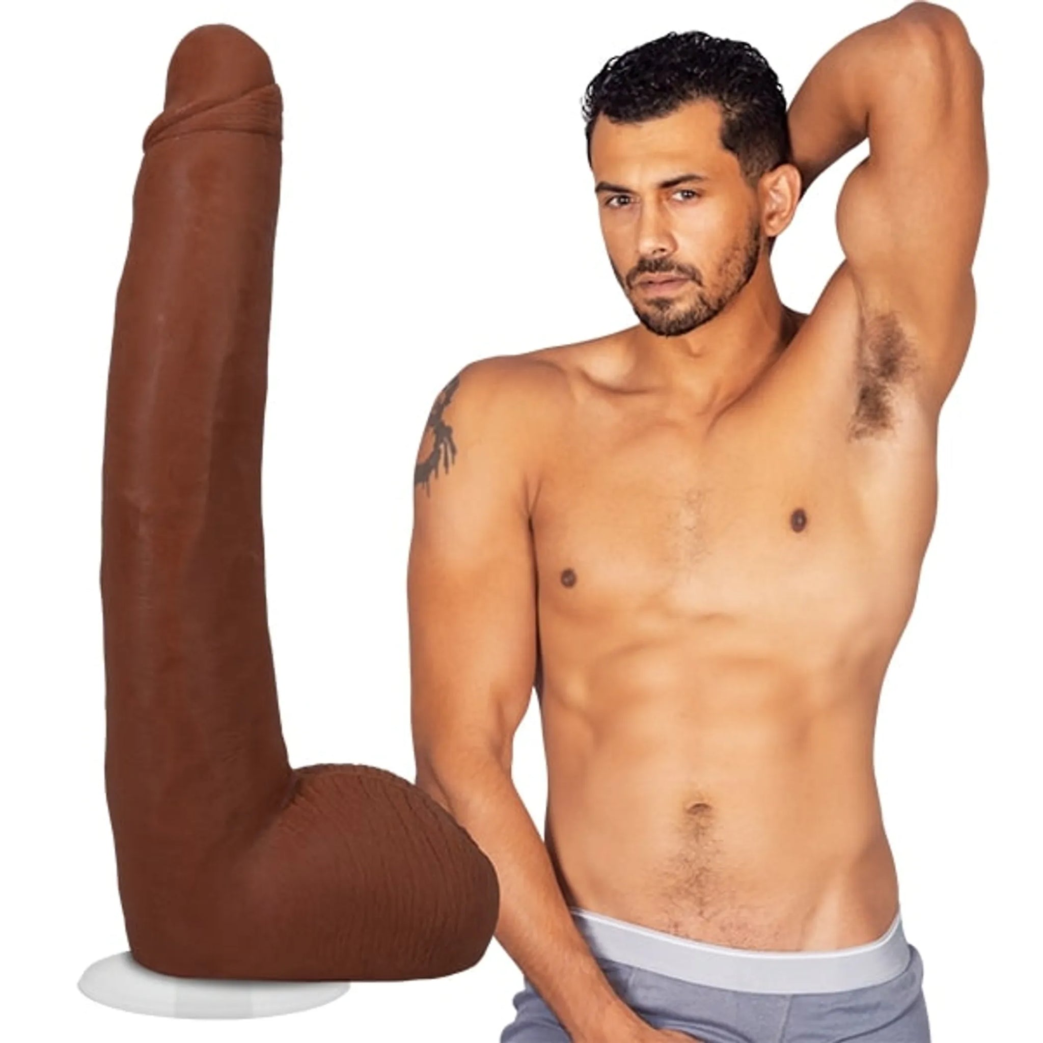 Alex Jones Realistic Large Dildo - 9.25" Insertable Length