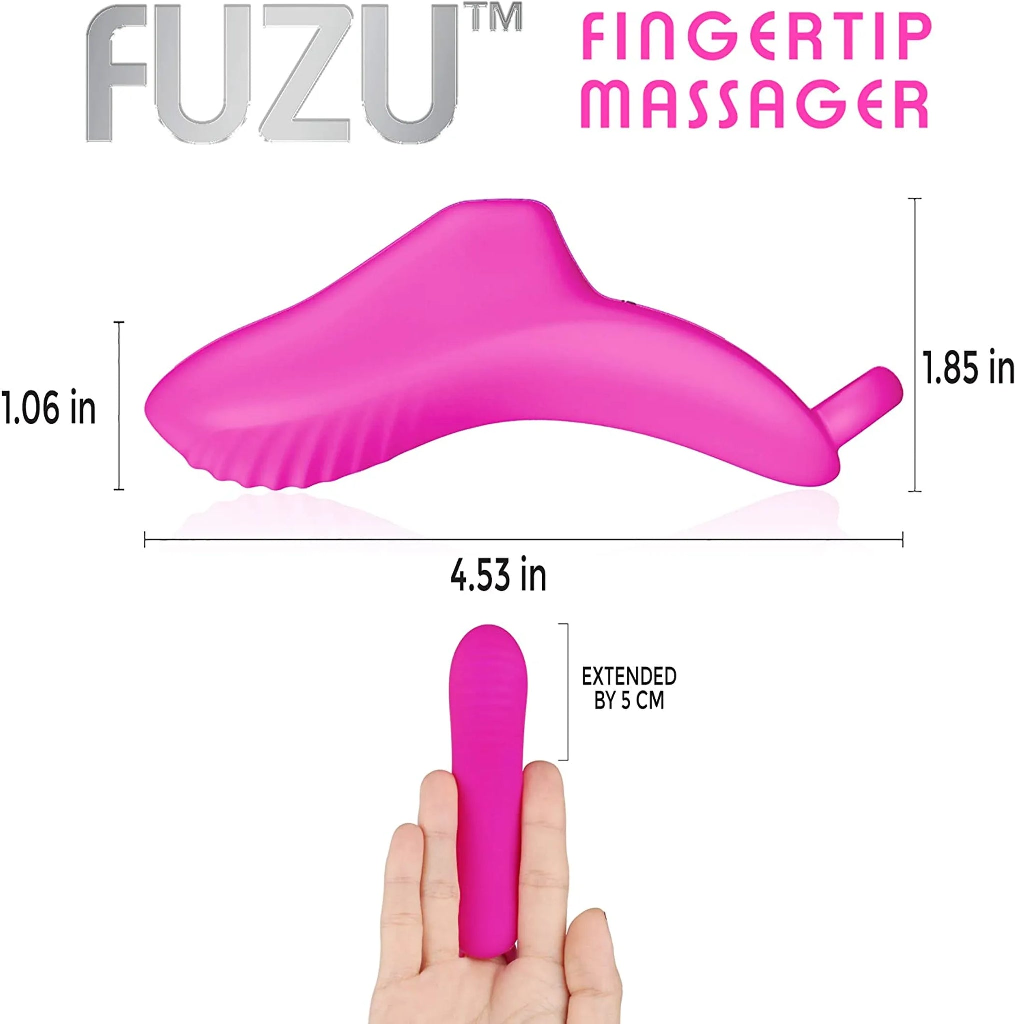 Skin-Activated Fingertip Vibrator in Pink