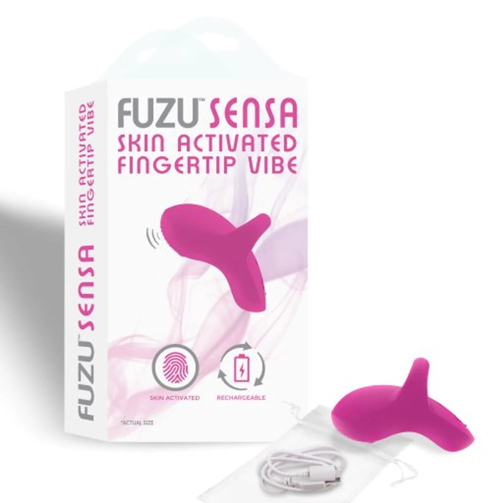 Skin-Activated Fingertip Vibrator in Pink