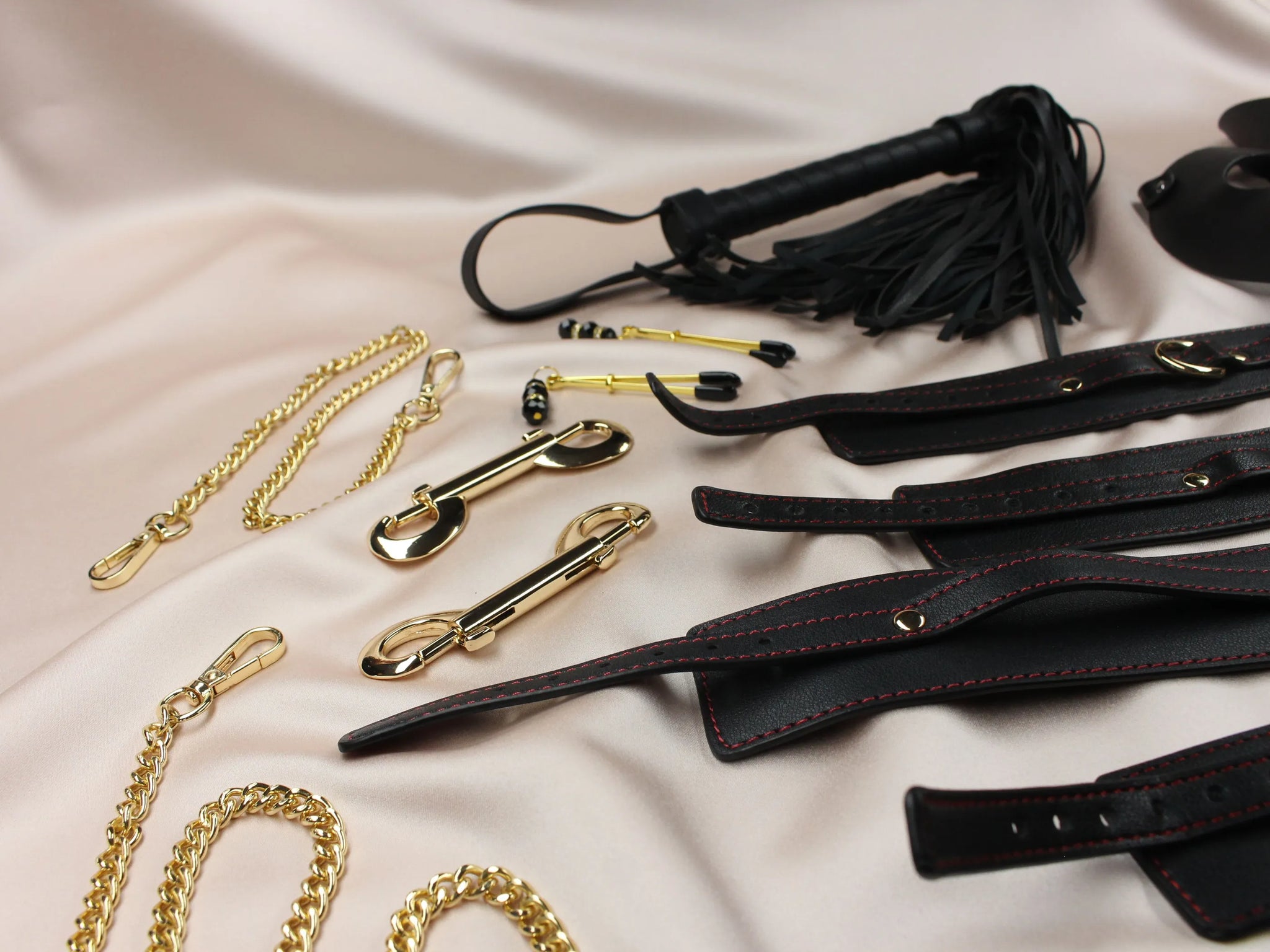 14-Piece Bondage Set for Playful Restraint and Sensual Exploration
