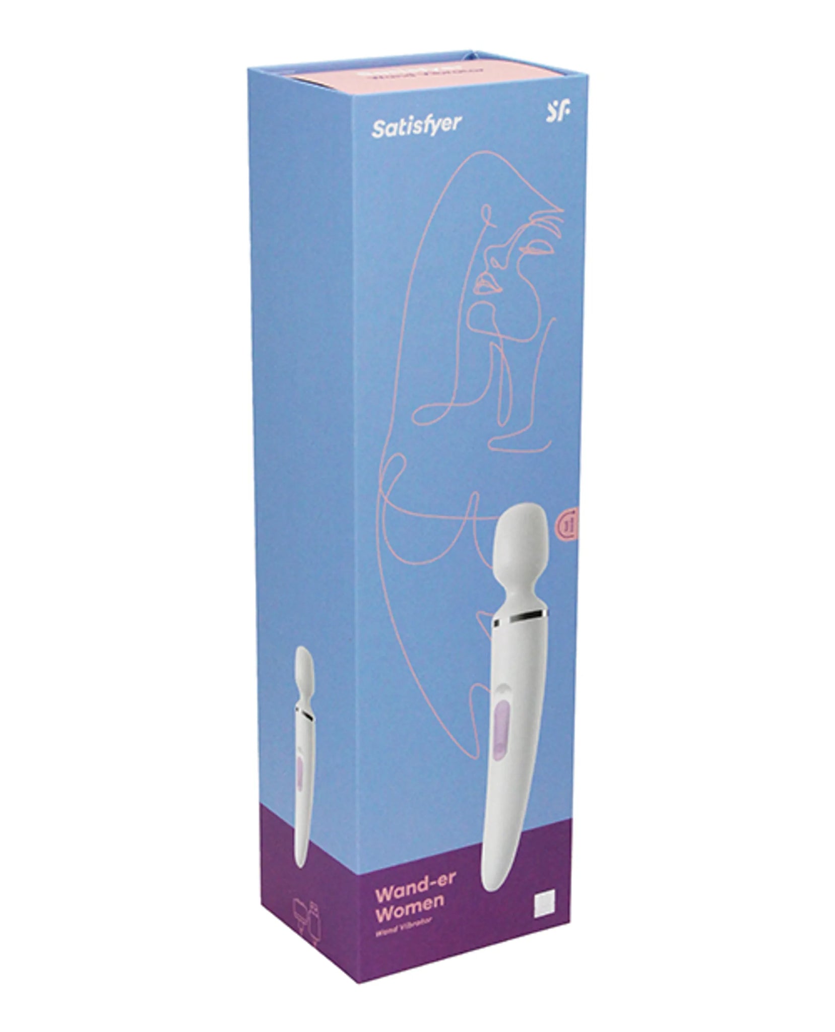 SATISFYER WAND-ER WOMAN WHITE/ CHROME (NET)