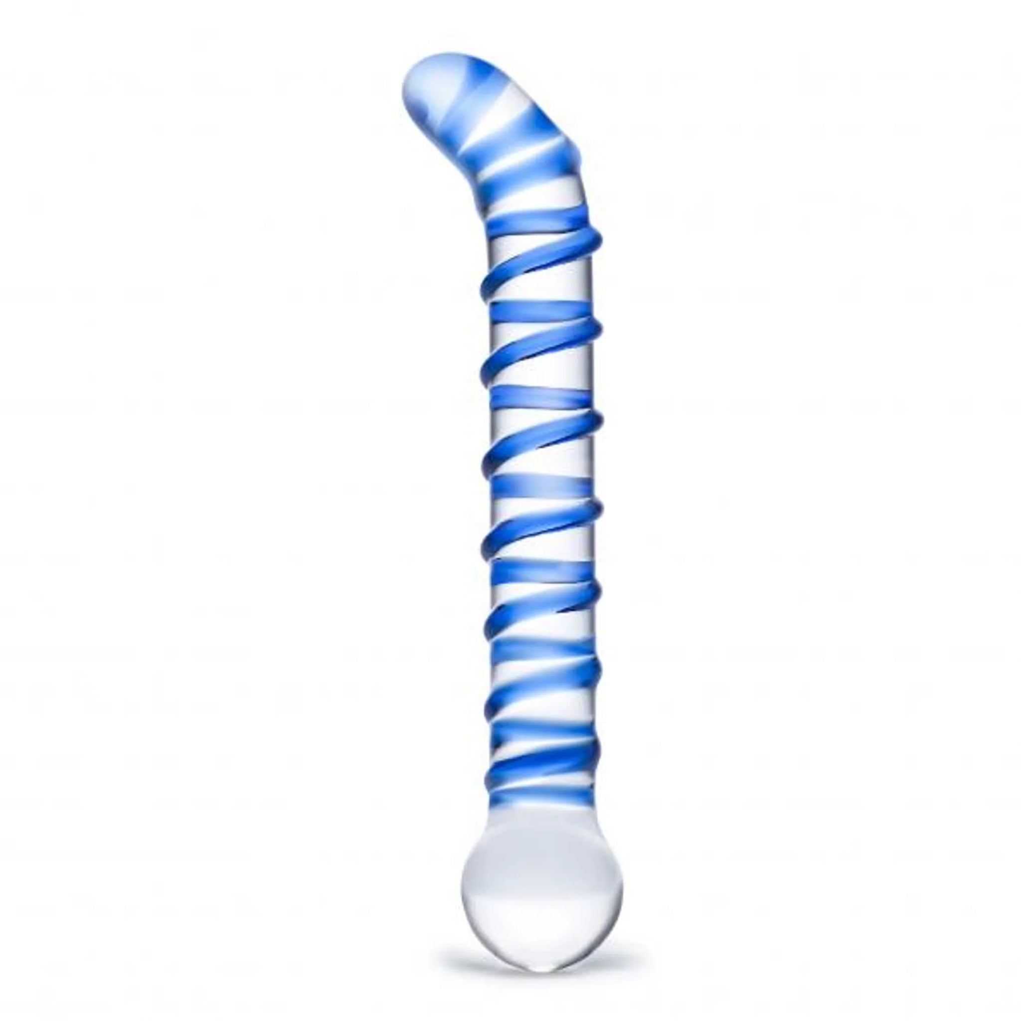 GLAS MR. SWIRLY 6.5 G-SPOT GLASS DILDO "