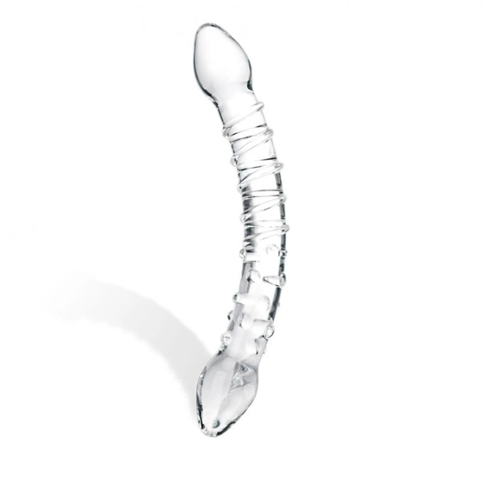 GLAS DOUBLE TROUBLE GLASS DILDO