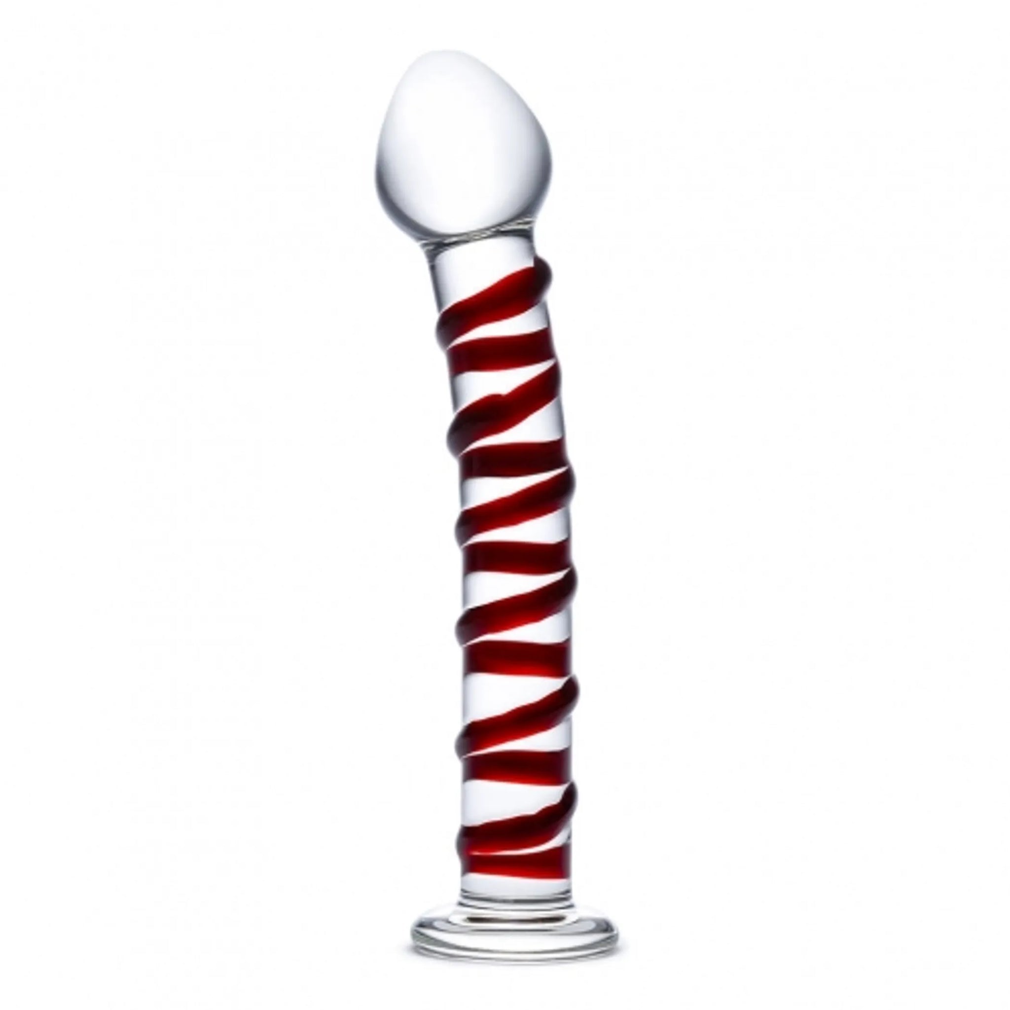 GLAS MR SWIRLY SPIRAL GLASS DILDO