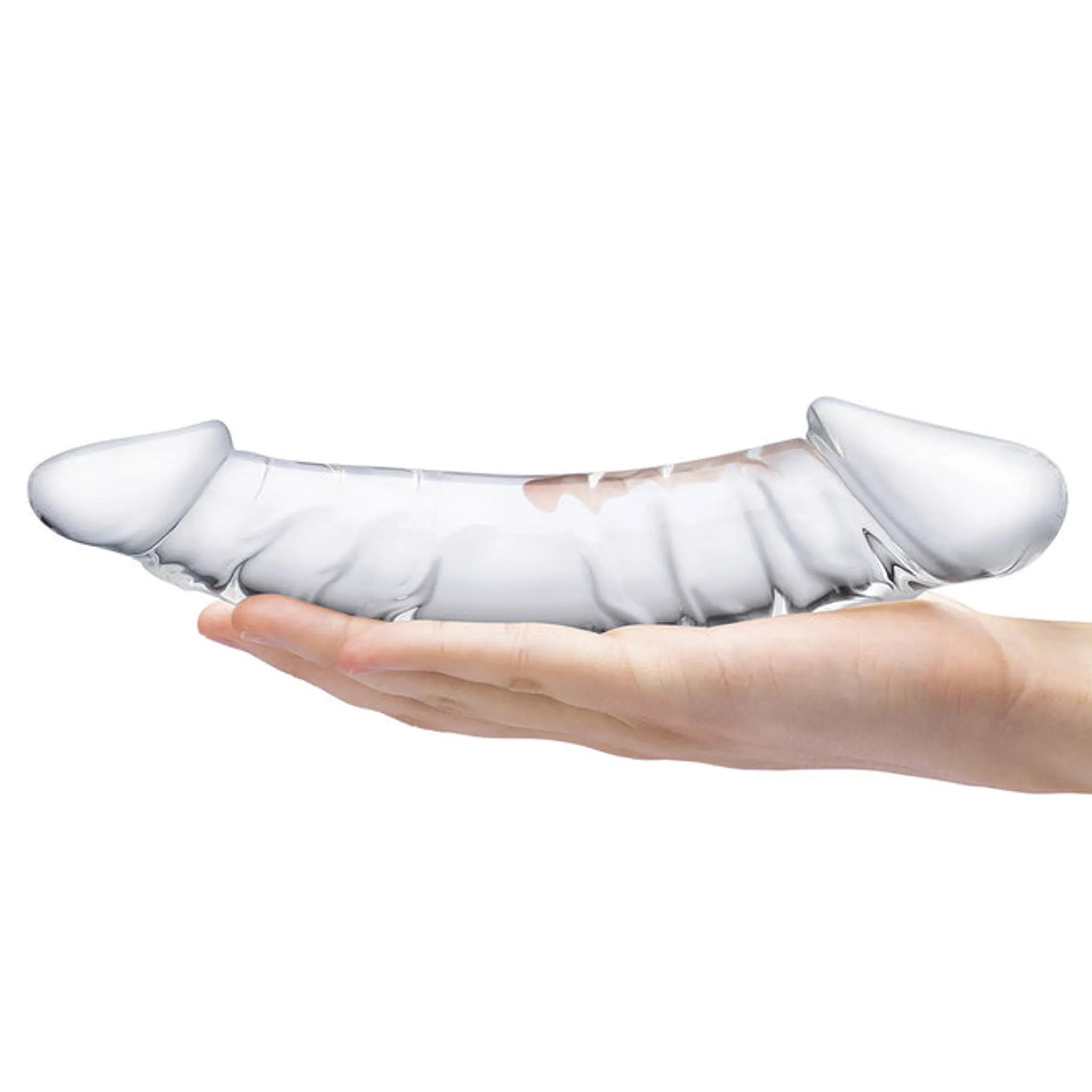 10.5-Inch Girthy Realistic Glass Double Dong