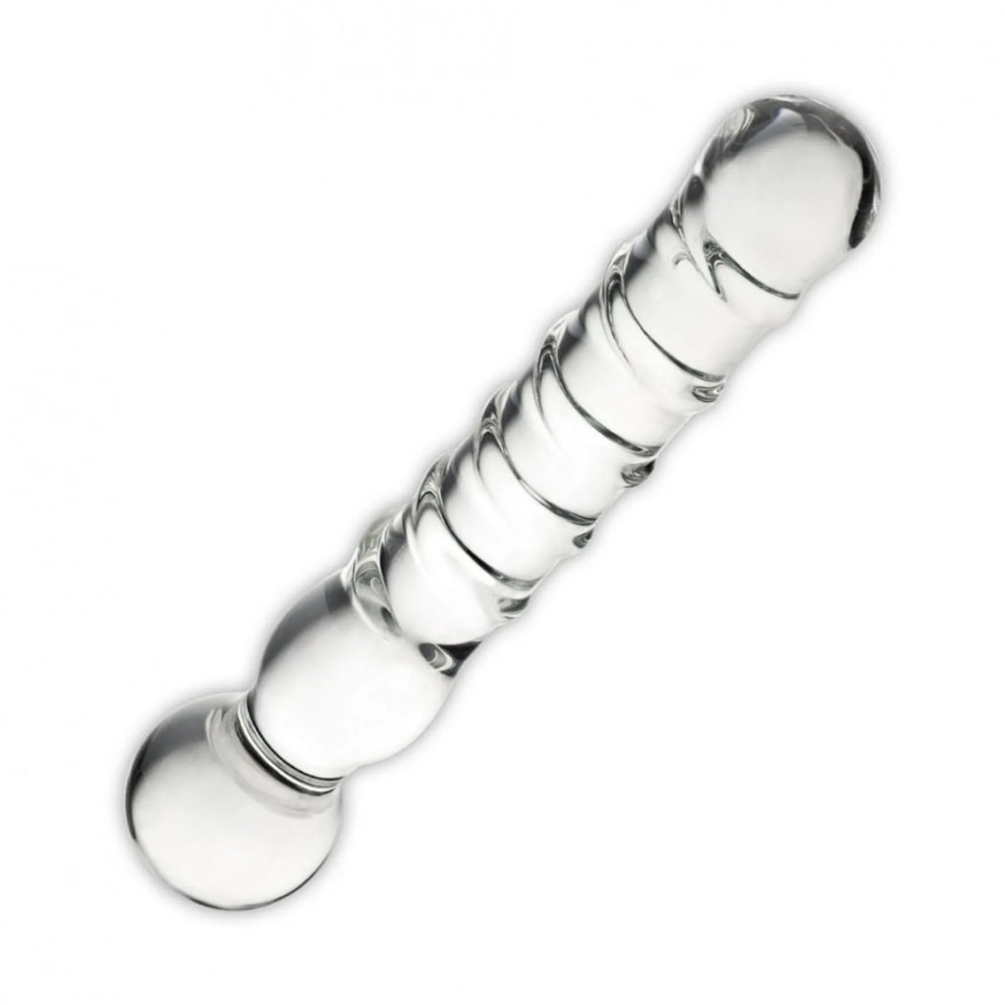 Clear Glass Joystick Dildo