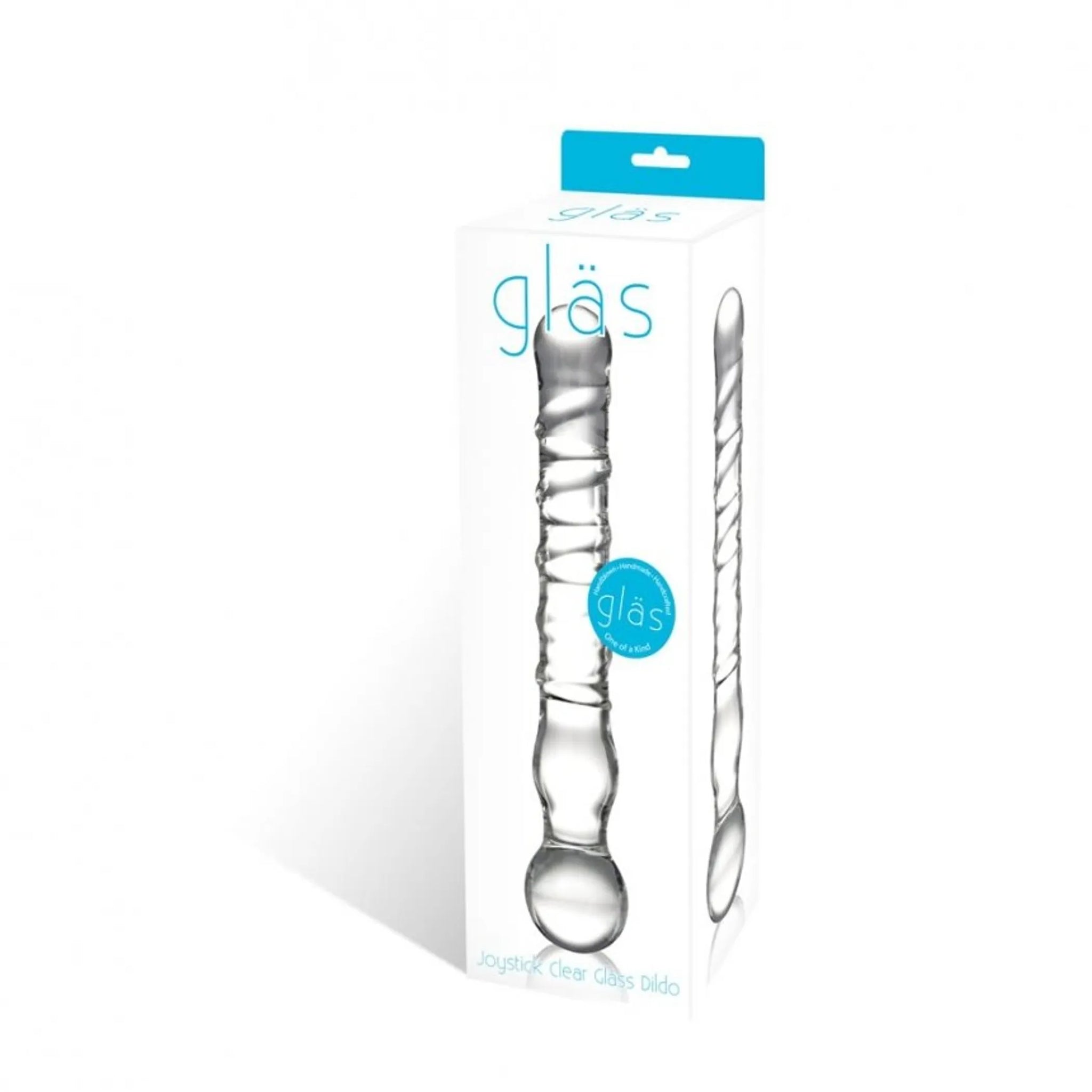 Clear Glass Joystick Dildo
