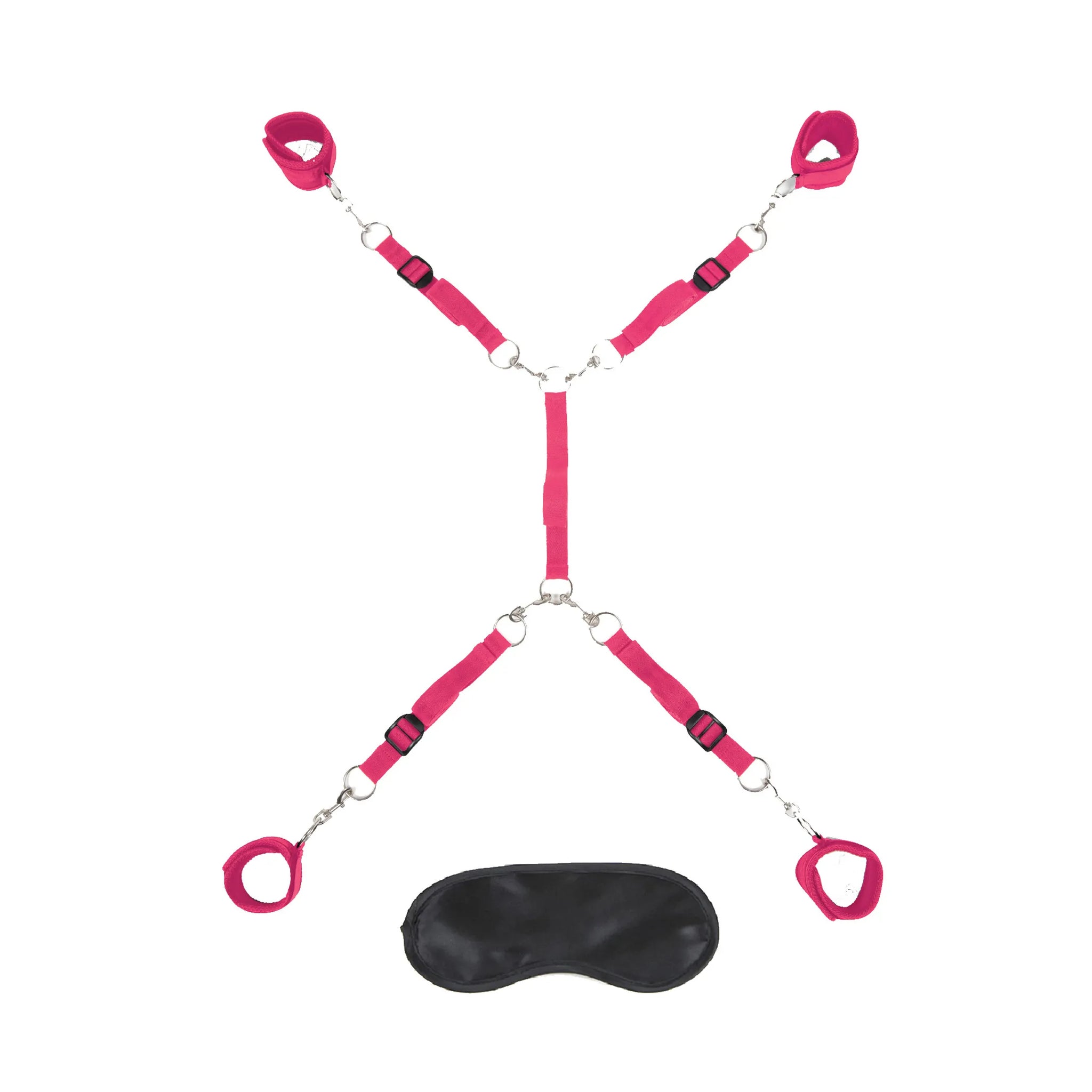 LUX FETISH 7PC BED SPREADER HOT PINK