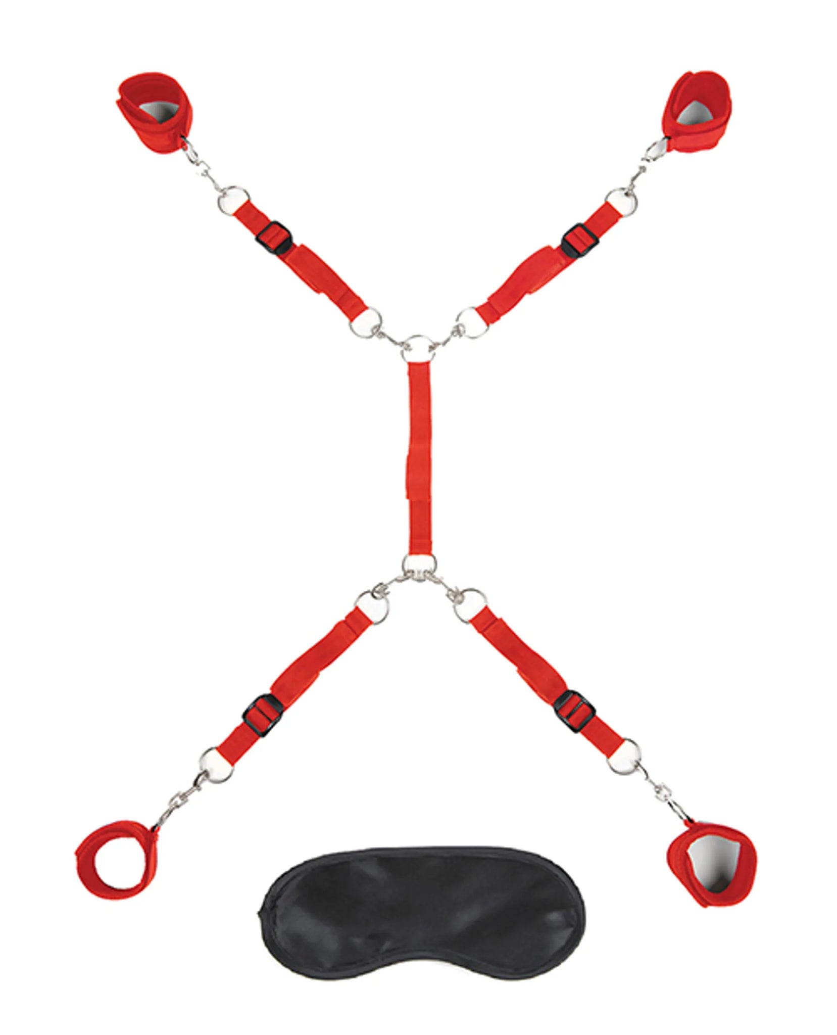 LUX FETISH 7 PC BED SPREADER RED