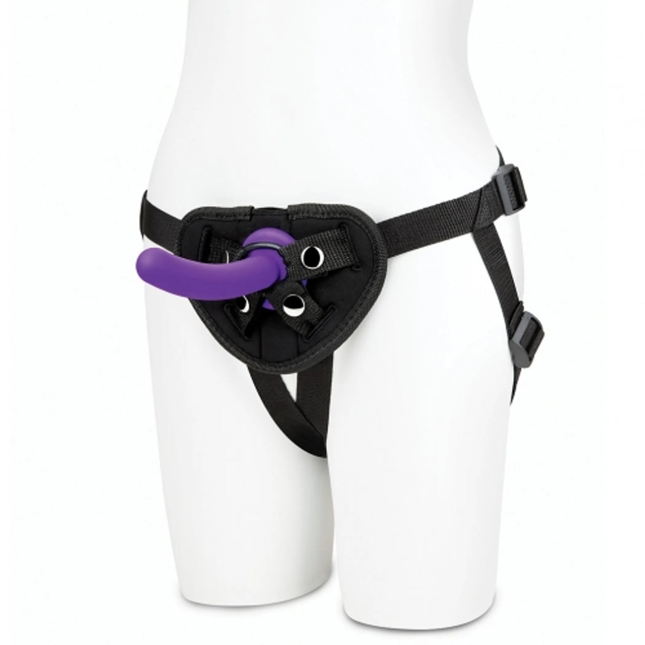 LUX FETISH STRAP ON HARNESS & 5IN DILDO SET