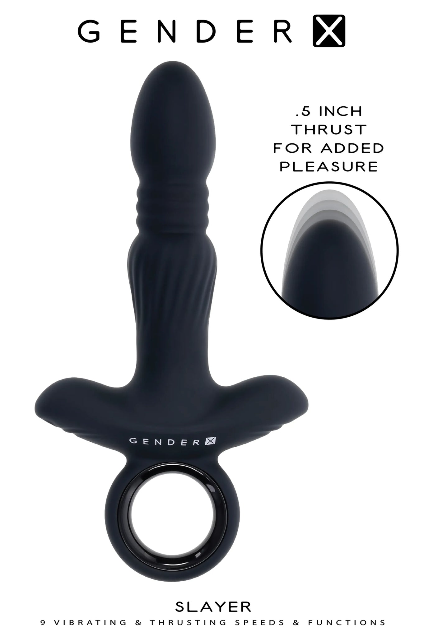 Gender X Slayer Prostate Massager - 5" Insertable Length