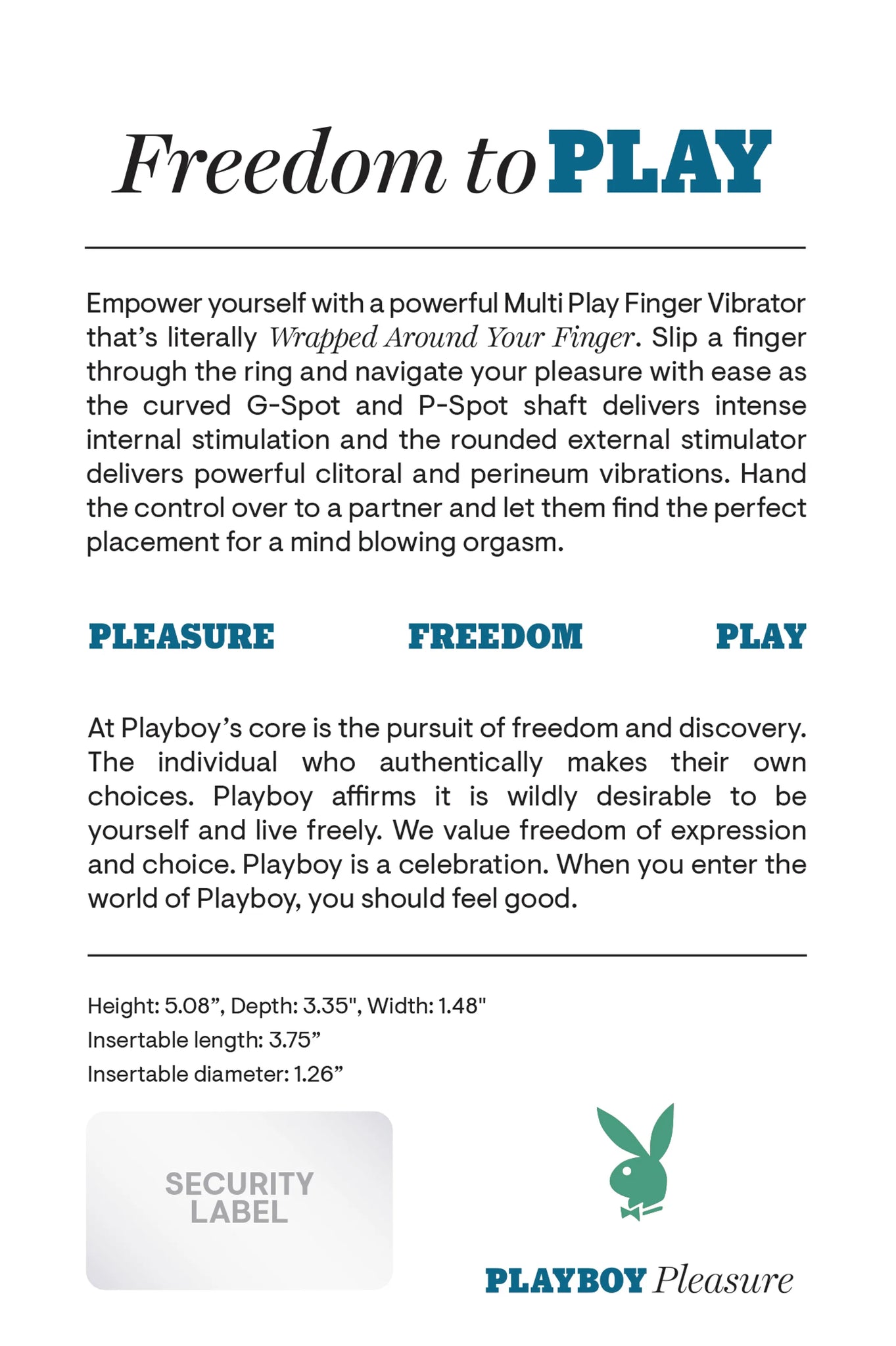 Wrapped Around Your Finger Multi-Play Vibrator