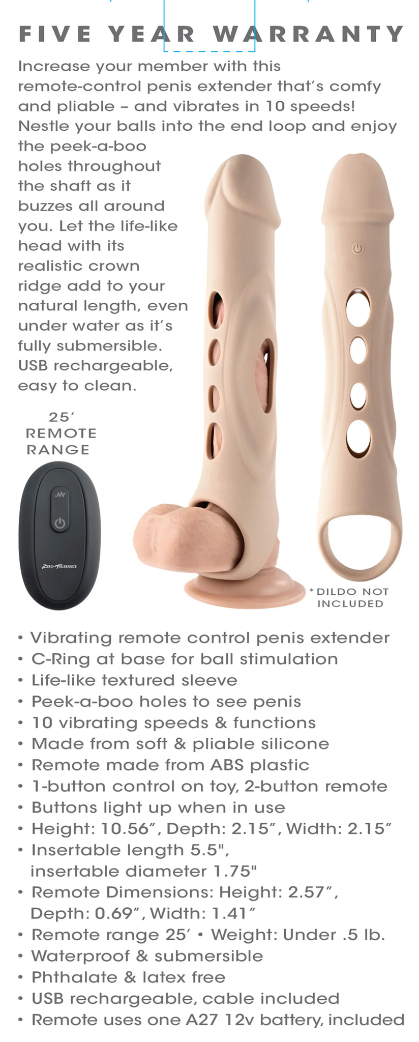 ZERO TOLERANCE BIG BOY EXTENDER LIGHT
