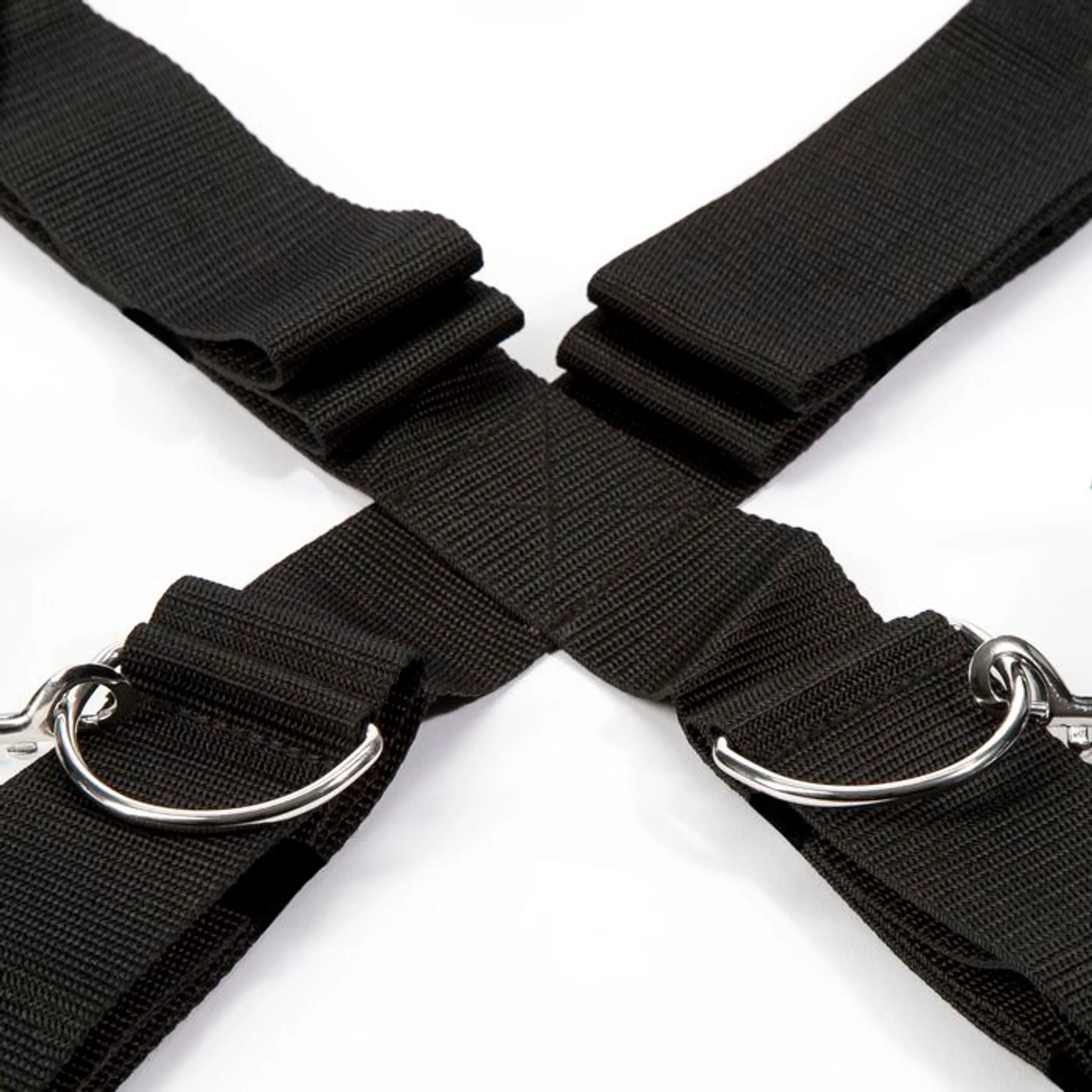 FIFTY SHADES KEEP STILL OVER THE BED CROSS RESTRAINT SILVER