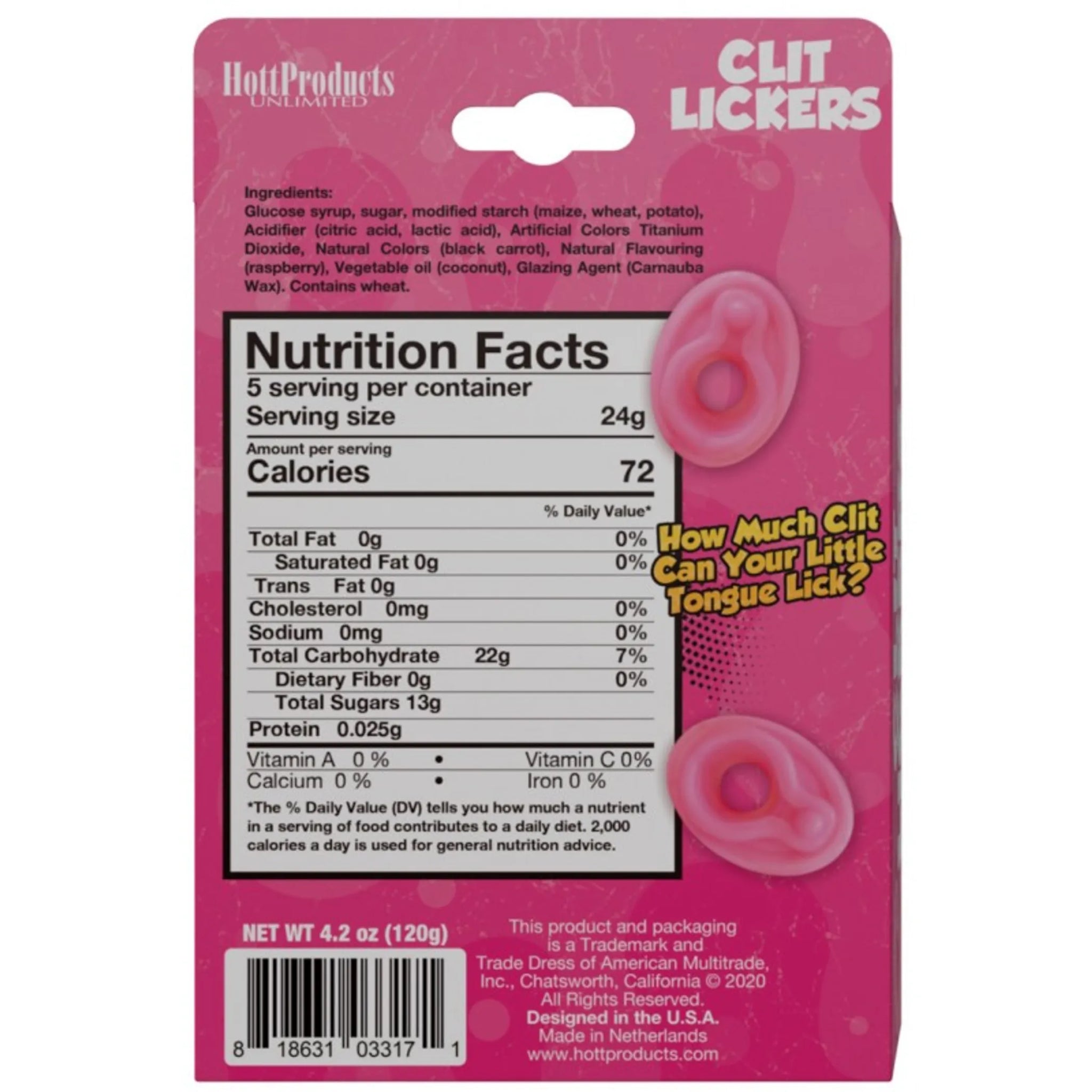 CLIT LICKERS VAGINA SHAPED GUMMIES