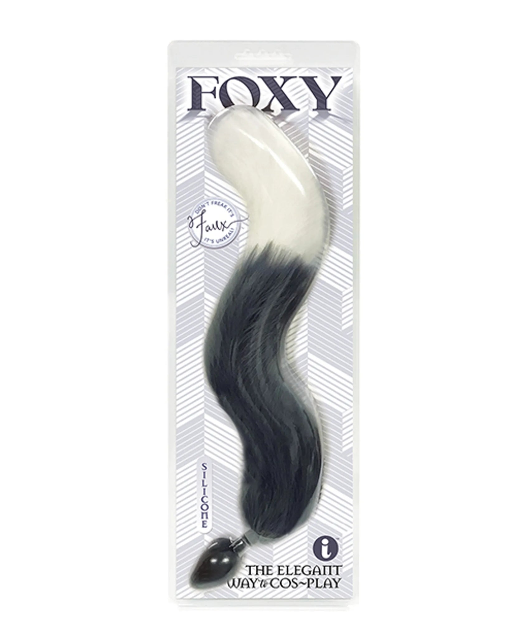 Silicone Butt Plug with Faux Fox Tail - 18 Inches