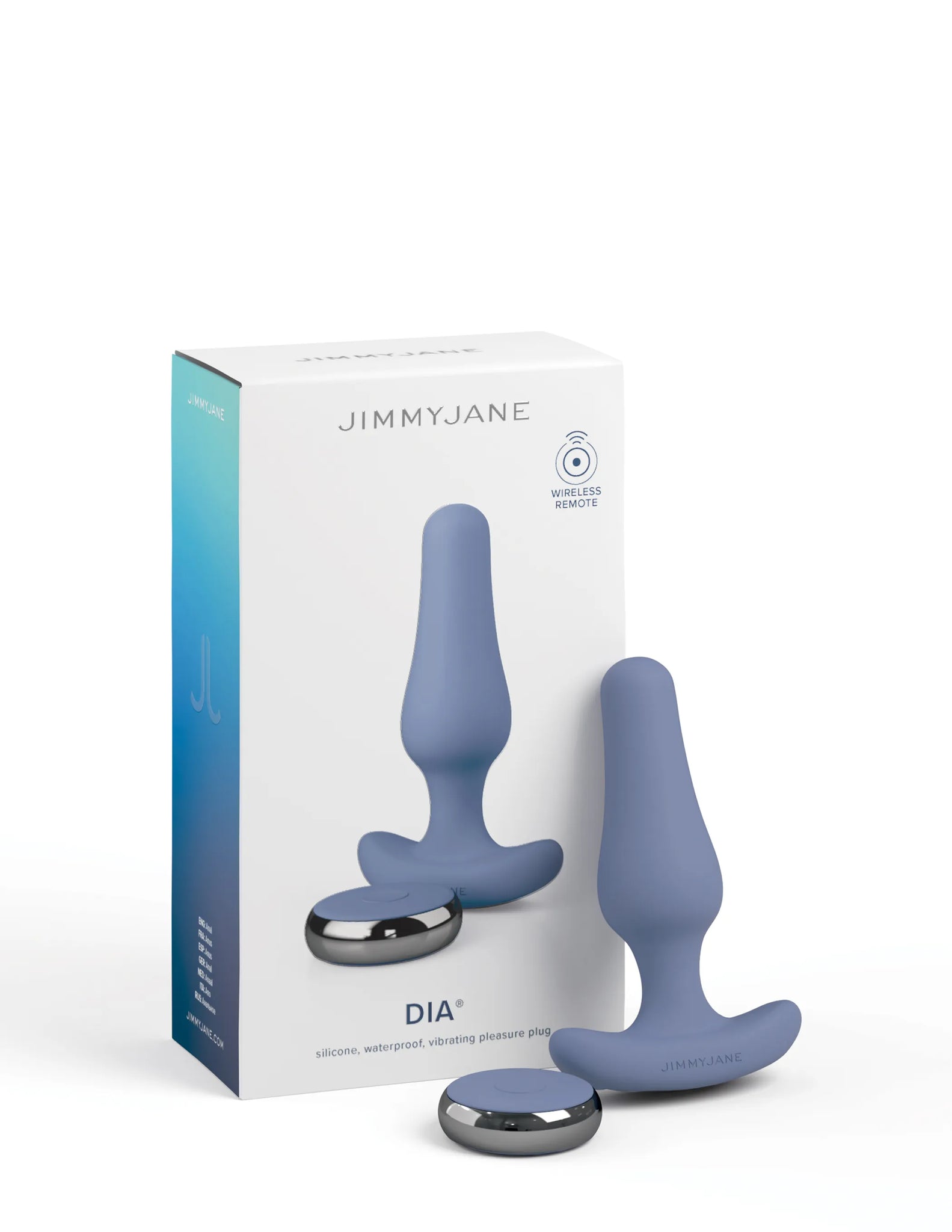 Dia Remote Control Vibrating Butt Plug - 3.3" Insertable Length