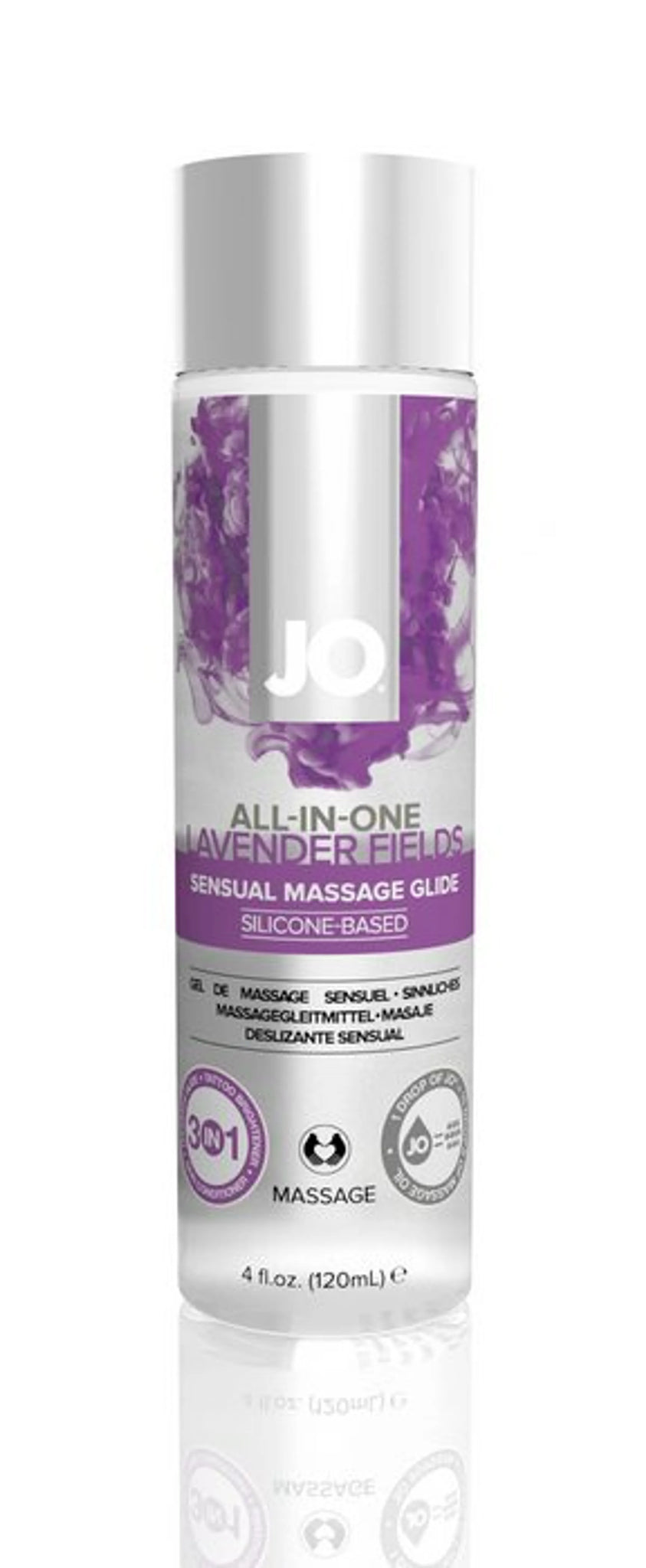 JO ALL IN ONE MASSAGE GLIDE LAVENDER 4 OZ