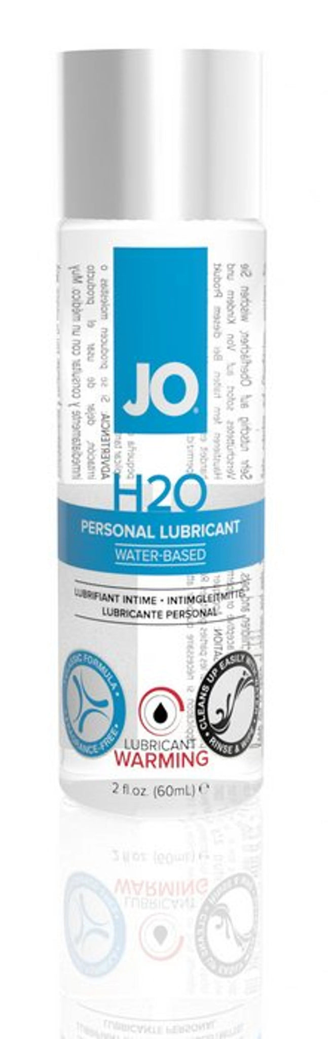 JO 2 OZ H2O WARMING LUBE System JO