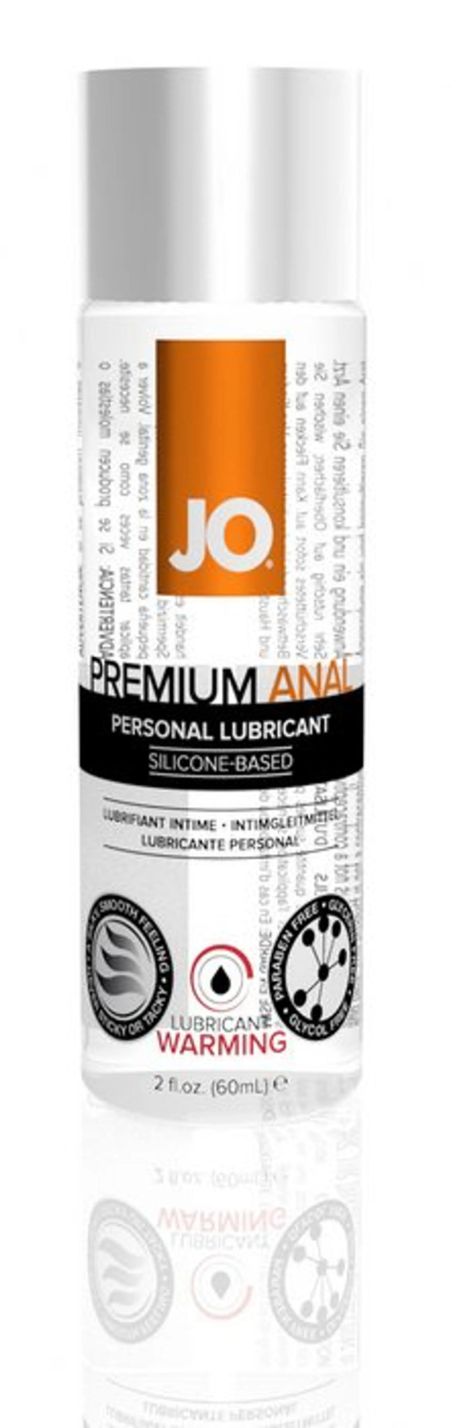 JO 2 OZ ANAL PREMIUM SILICONE LUBE WARMING