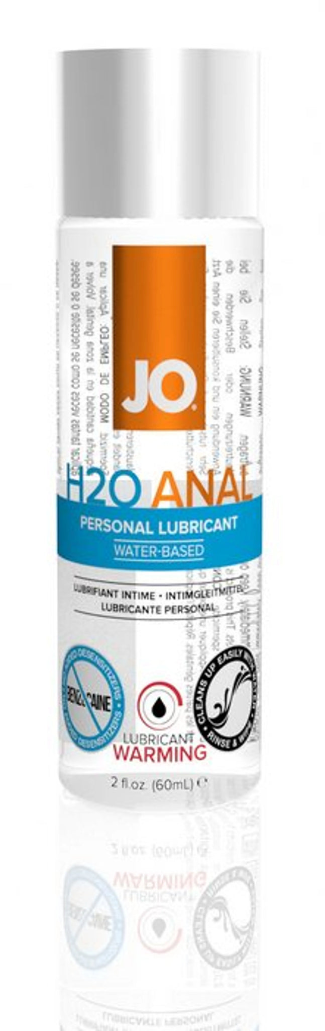 JO 2 OZ ANAL H2O WARMING LUBRICANT