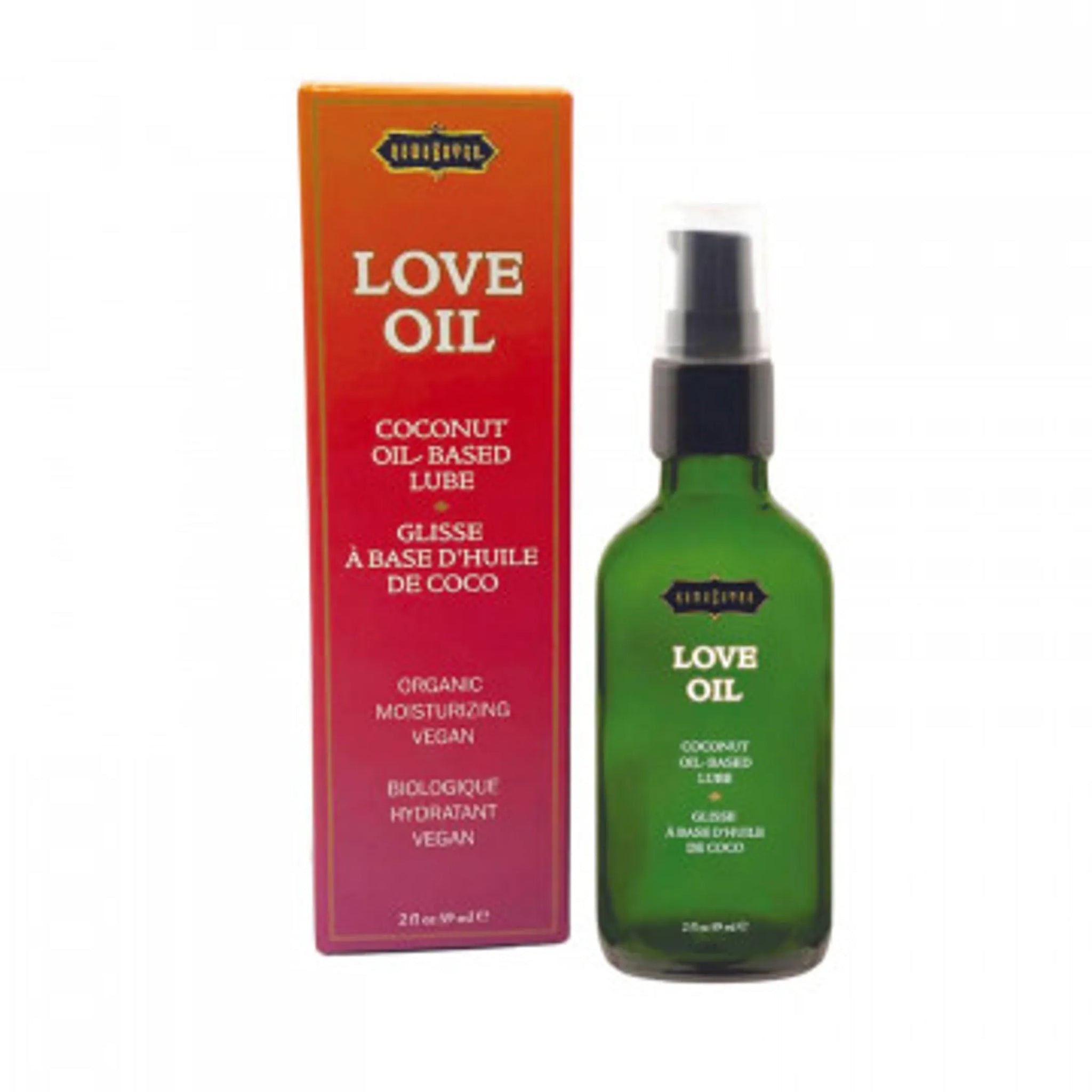 LOVE OIL Coconut Oil-Based Lube 2oz