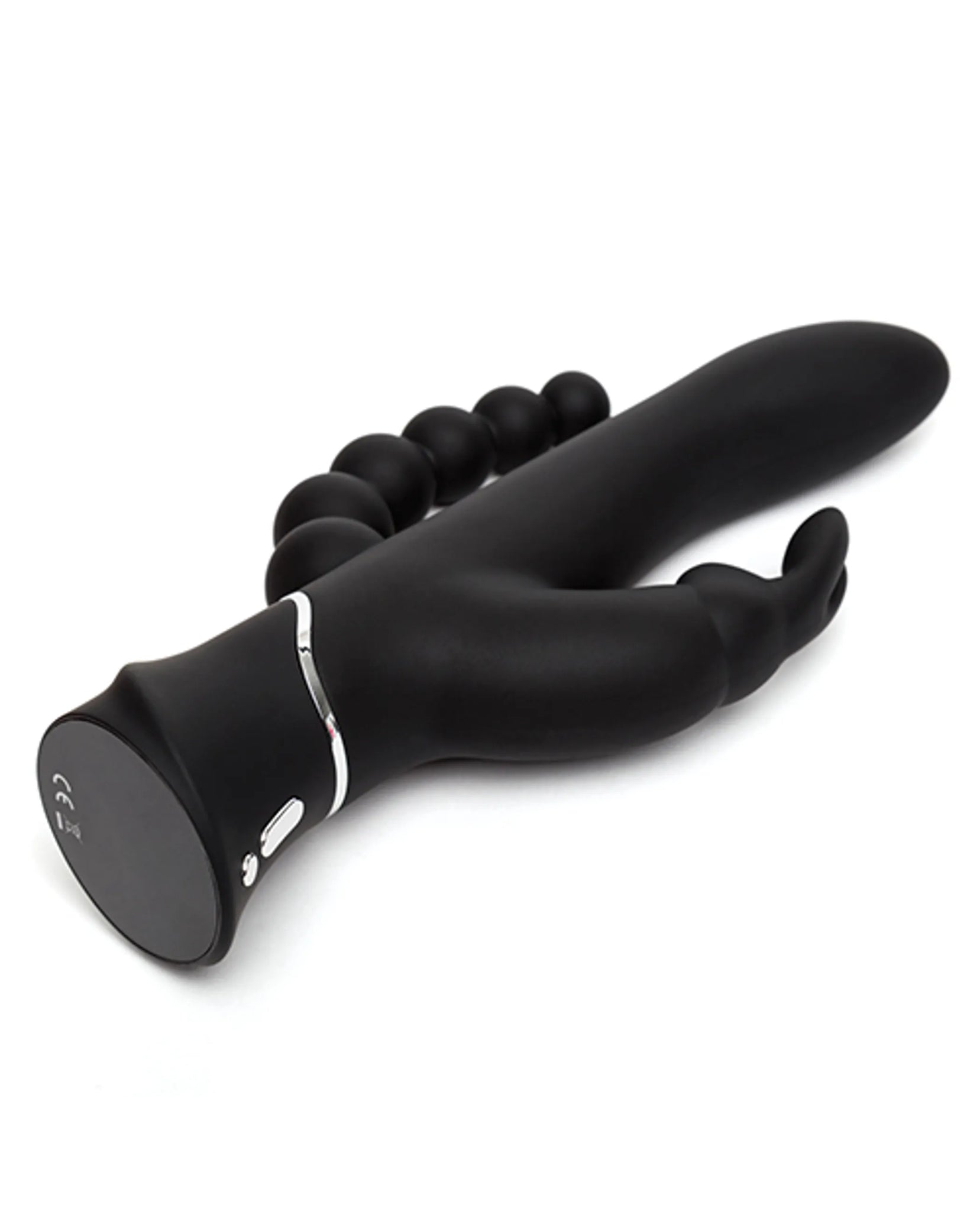 Triple Curve Rechargeable Rabbit Vibrator in Black
