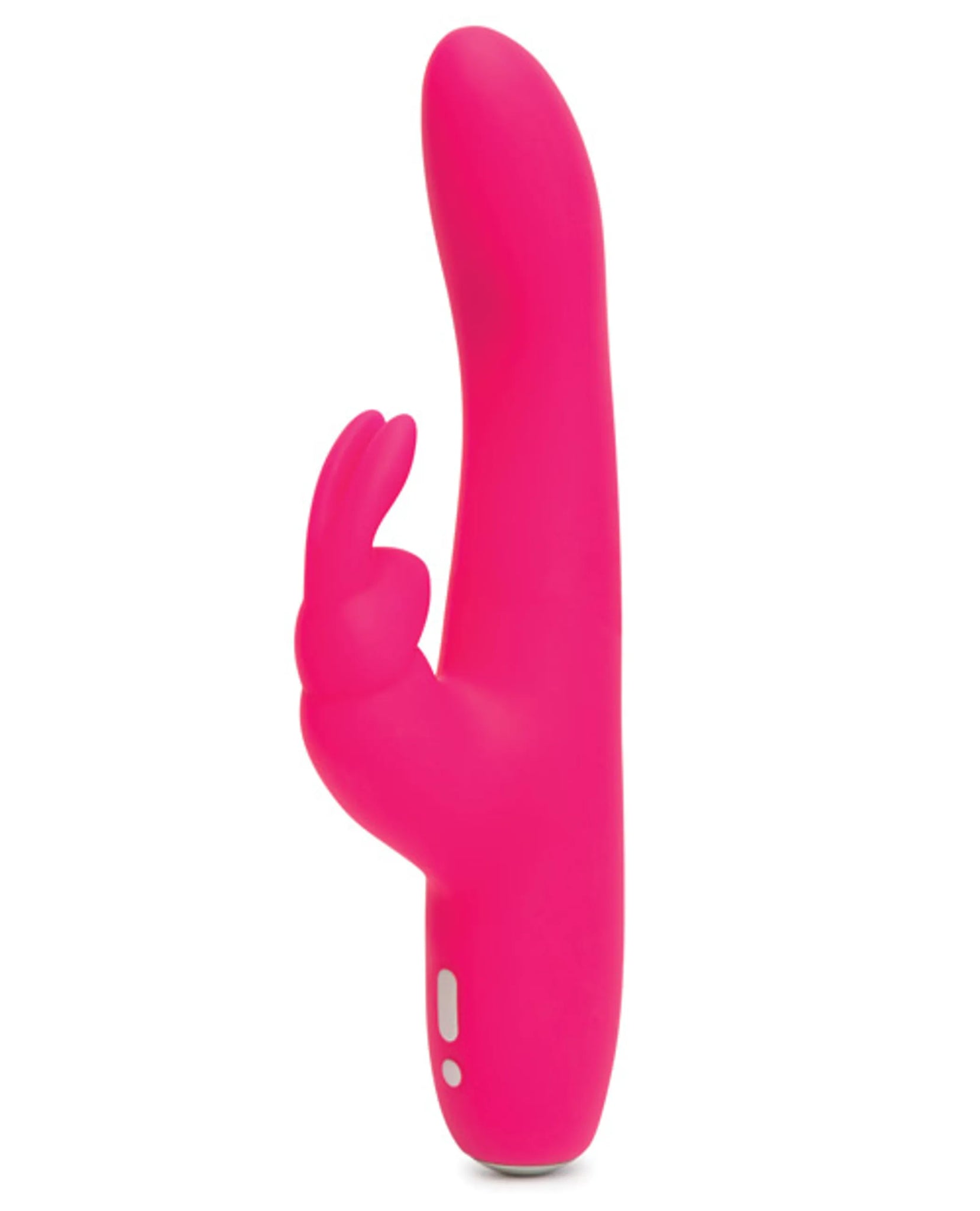 HAPPY RABBIT SLIMLINE CURVE RECHARGEABLE VIBRATOR PINK