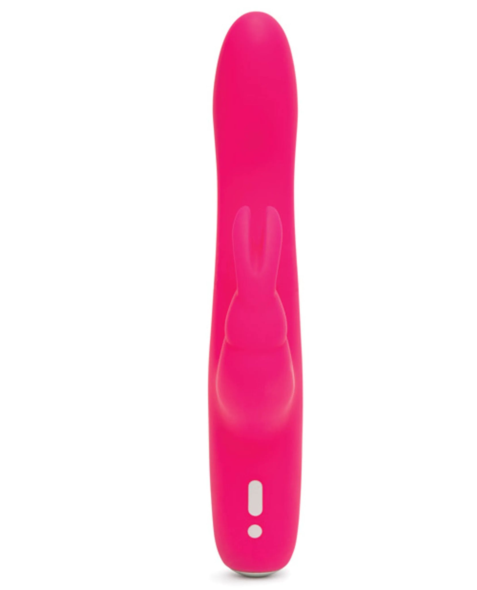 HAPPY RABBIT SLIMLINE CURVE RECHARGEABLE VIBRATOR PINK
