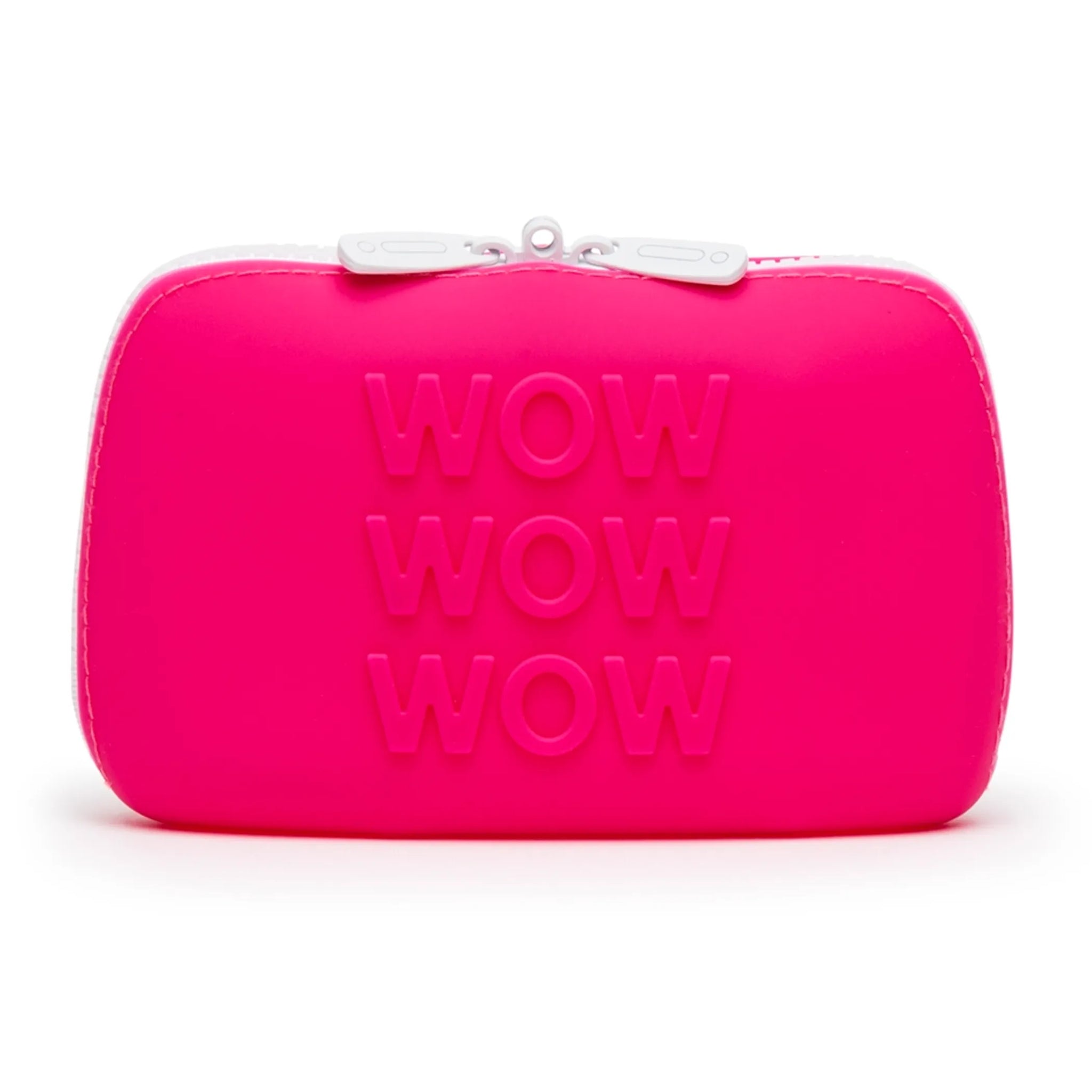 HAPPY RABBIT WOW SMALL PINK SILICONE ZIP STORAGE BAG