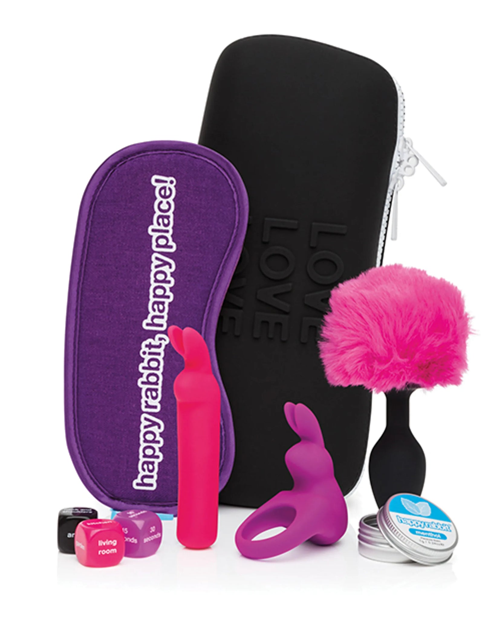 HAPPY RABBIT COUPLES PLEASURE KIT 7PC