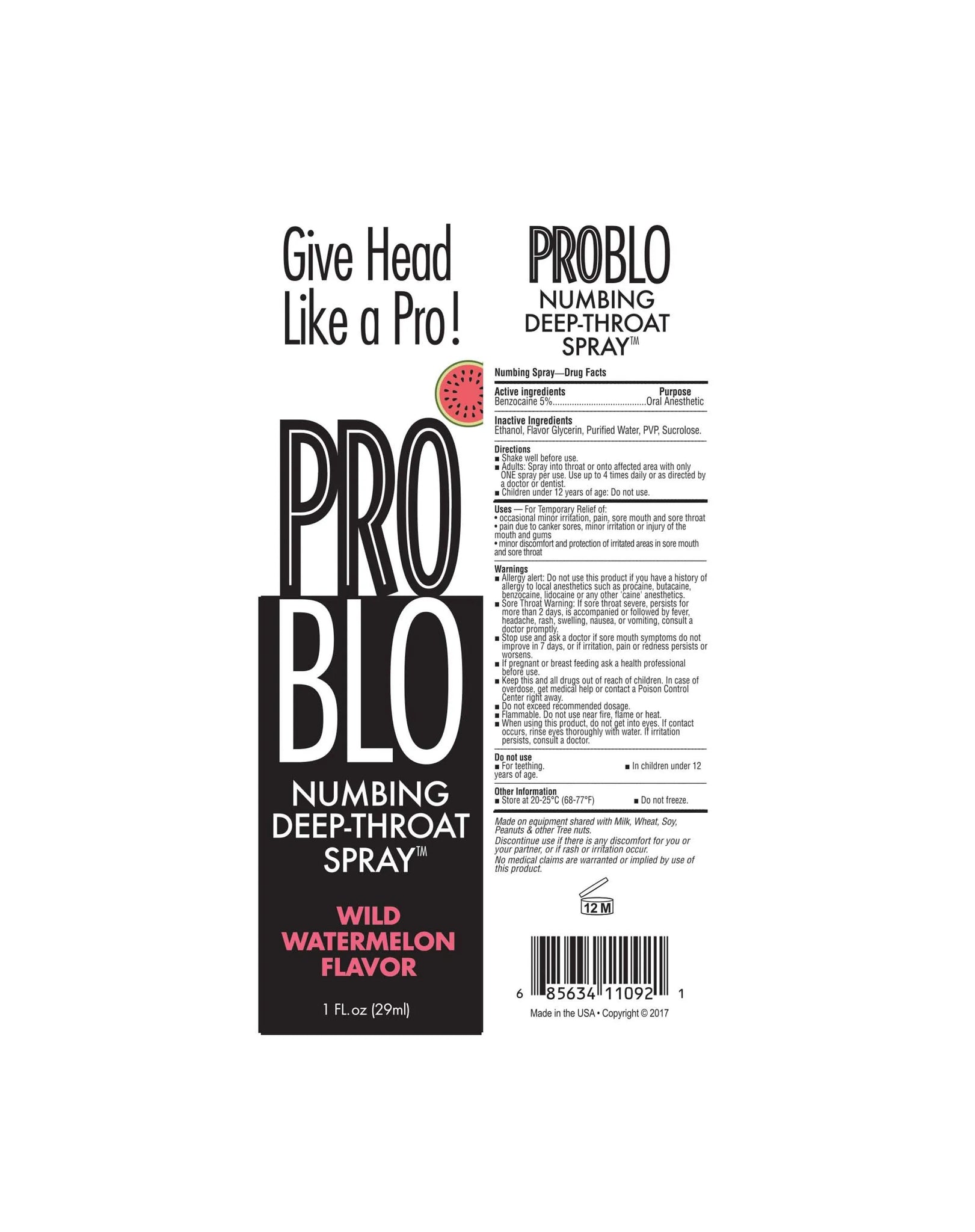 PROBLO DEEP THROAT SPRAY WATERMELON