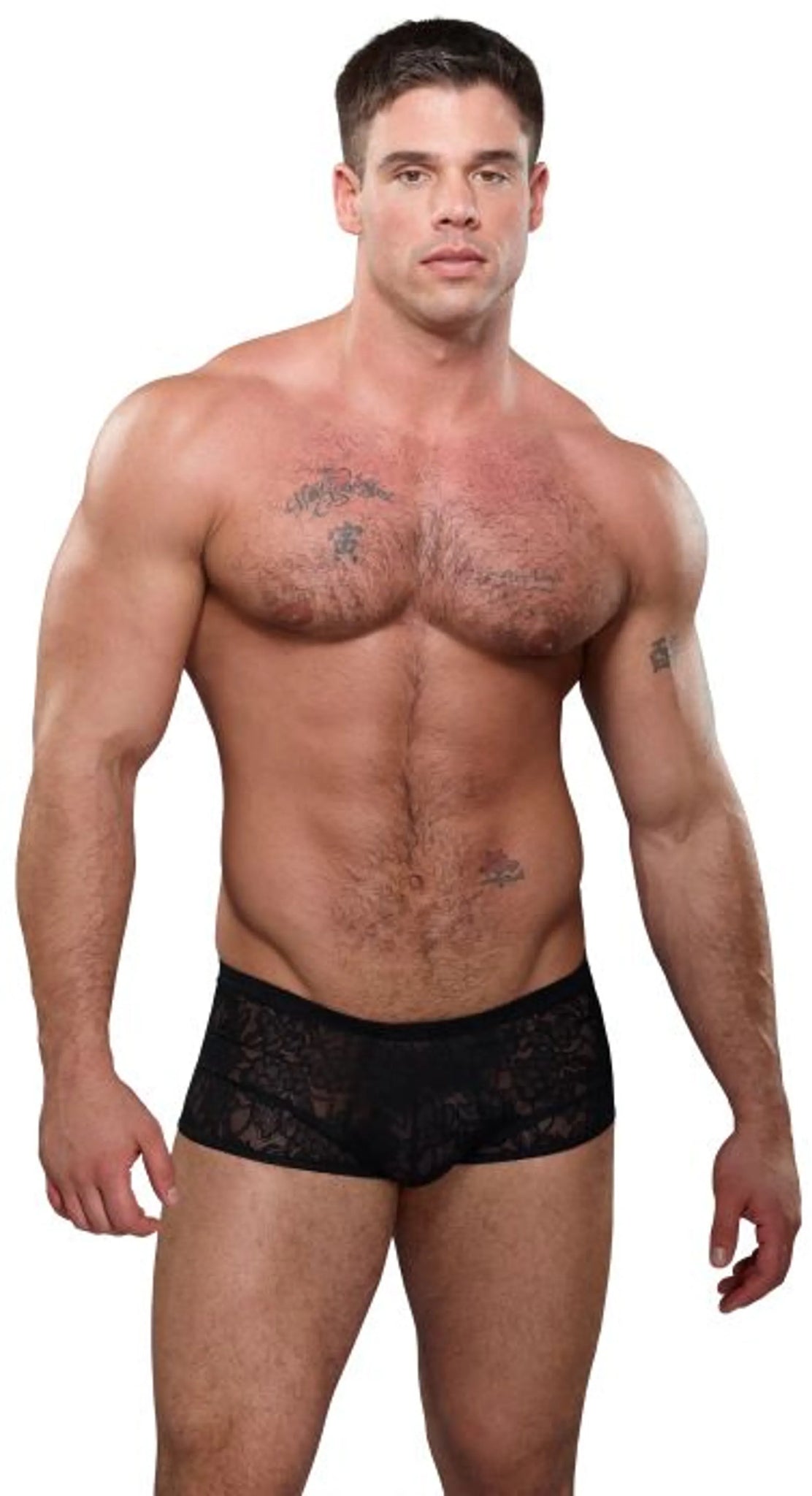 MINI SHORT STRETCH LACE BLACK