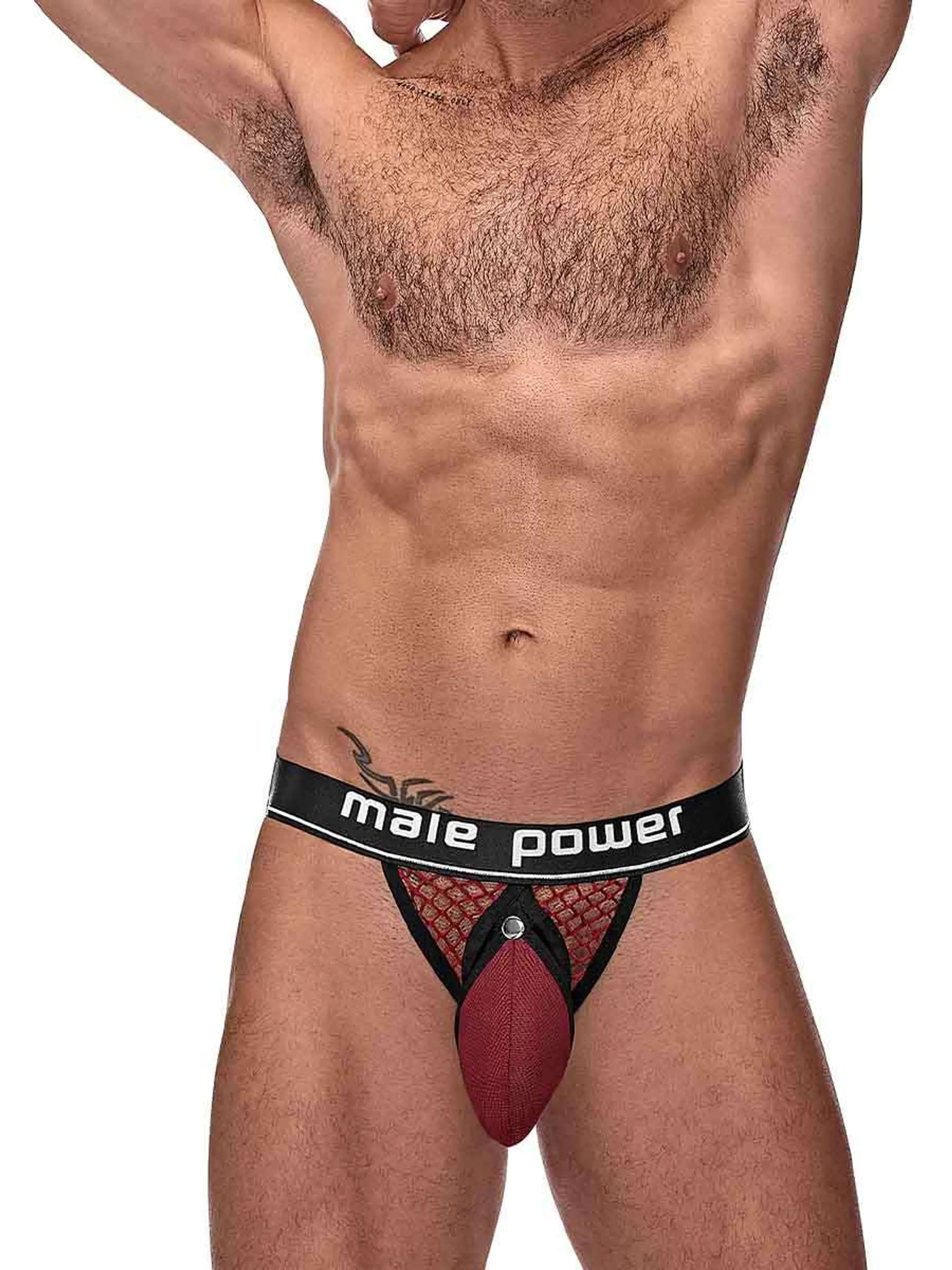 COCK PIT COCK RING JOCK BURGUNDY L/XL
