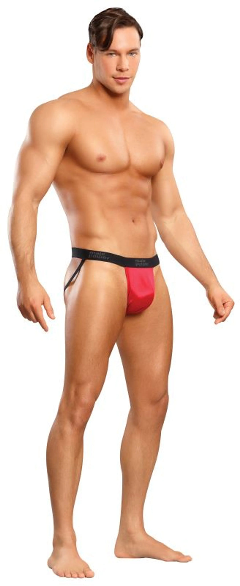 JOCK SATIN LYCRA RED