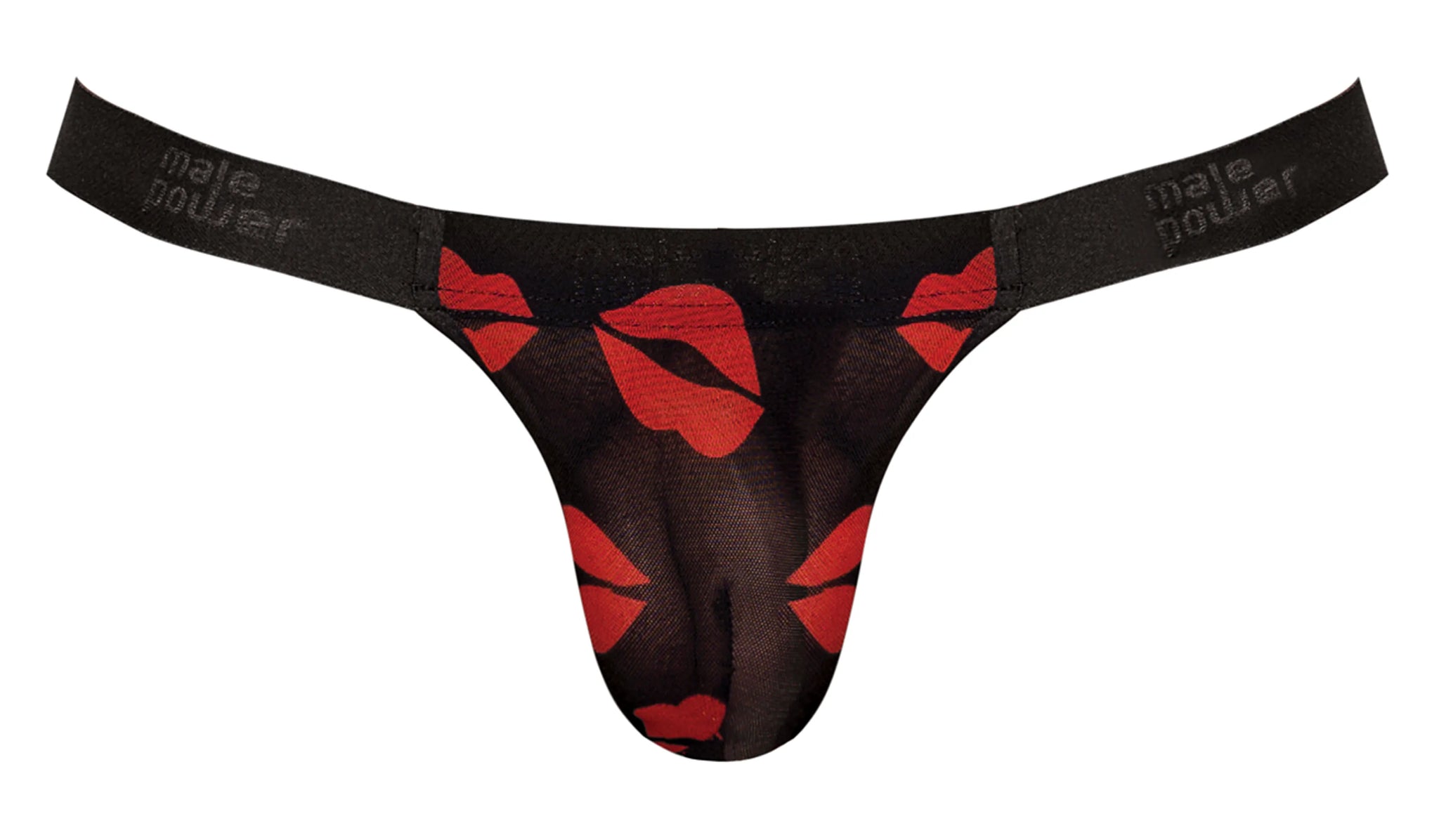 KISS ME MICRO THONG V LIPS PRINT S/M